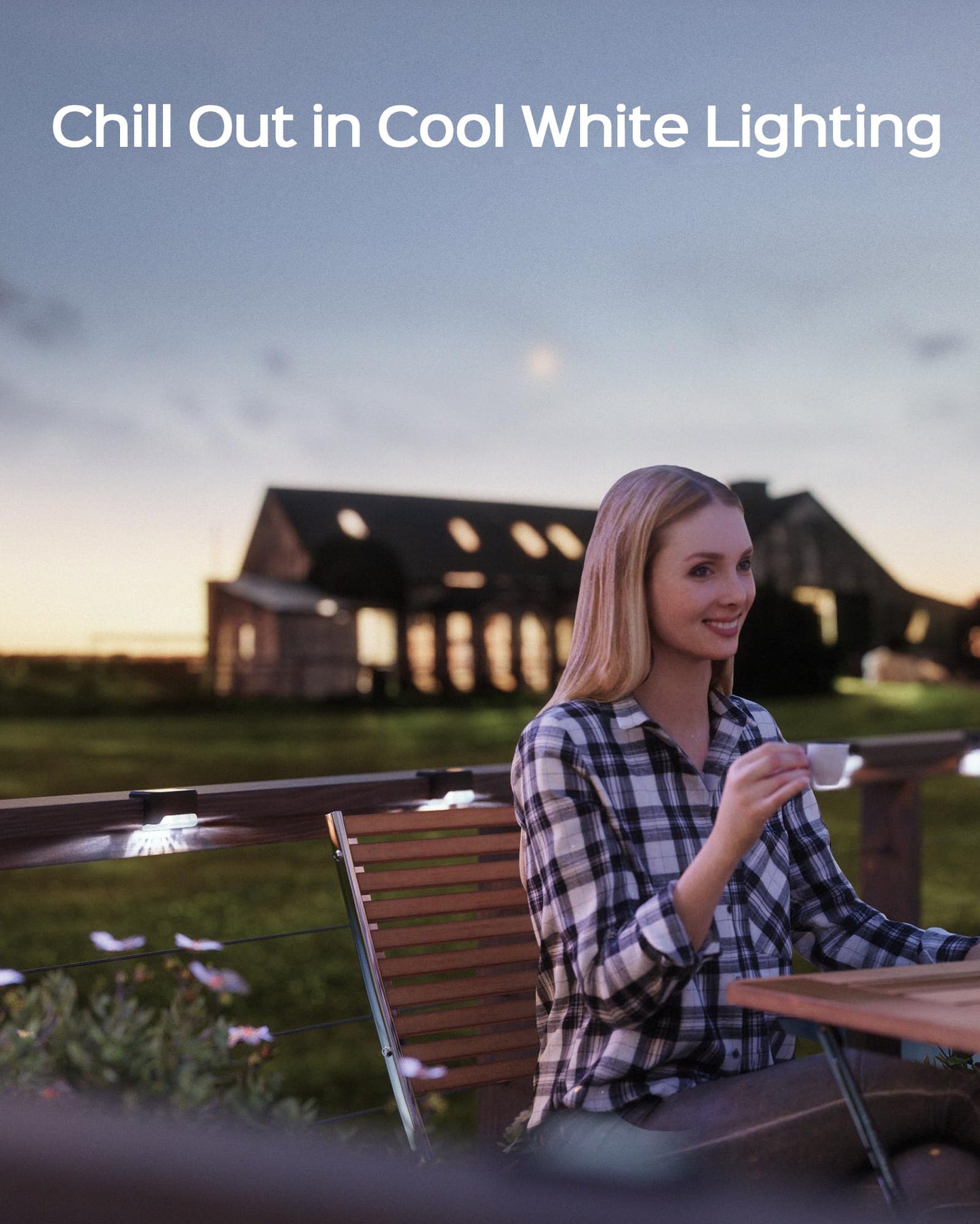 16 Packs Solar Lights Outdoor Waterproof, JACKYLED Cool White Solar Deck Lights,IP65 Waterproof LED Solar Pathway Light for Backyard Patio Fence Stair Railling