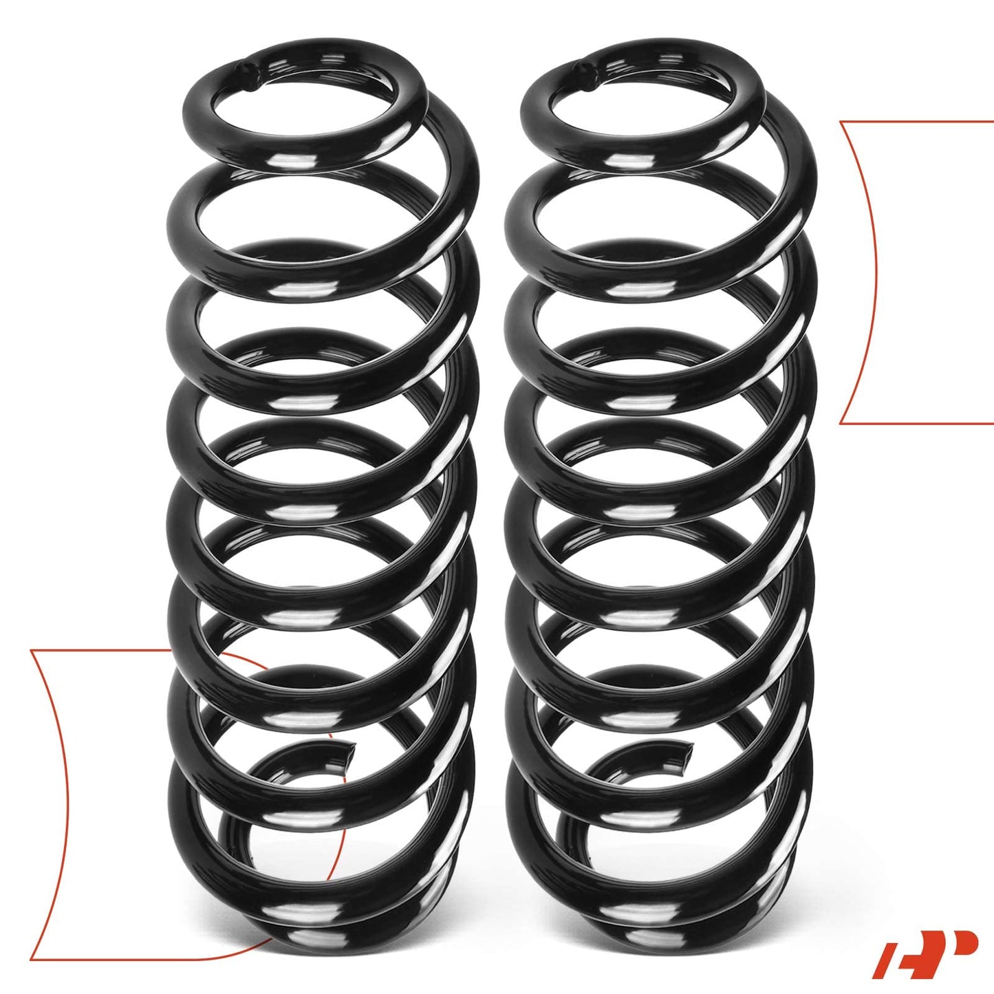 A-Premium 2Pcs Rear Suspension Coil Spring Set Compatible with Volkswagen Jetta 1999-2006, Golf 1999-2005, Driver and Passenger Side