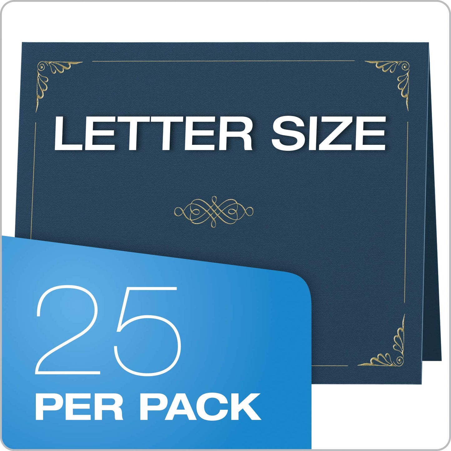 Oxford Certificate Holders, Dark Blue, Letter Size, 25 per Pack (299235)