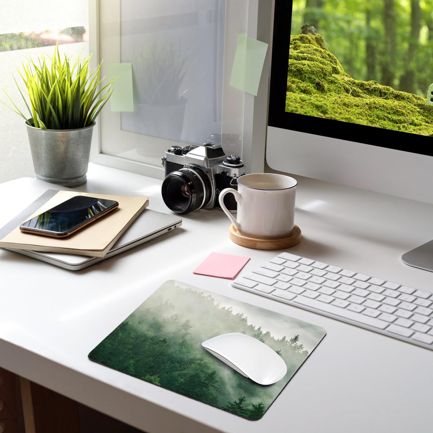 Nicunom 40 Pcs Sublimation Mouse Pad Blanks, 21.6 x 18 x 0.3 cm Heat Press Printing Crafts Mousepads DIY Custom Mouse Pads Anti-Slip Rubber Mouse Mat for Office Laptop Computer Gaming