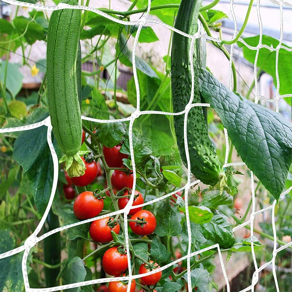 Trellis Netting, CANAGROW Heavy-Duty Garden Plant Trellis Netting for Climbing Plants, Outdoor Indoor Grow Net for Beans Tomatoes Peas Pumpkin Flowers, π π± ππππ, ππππ€ of 4