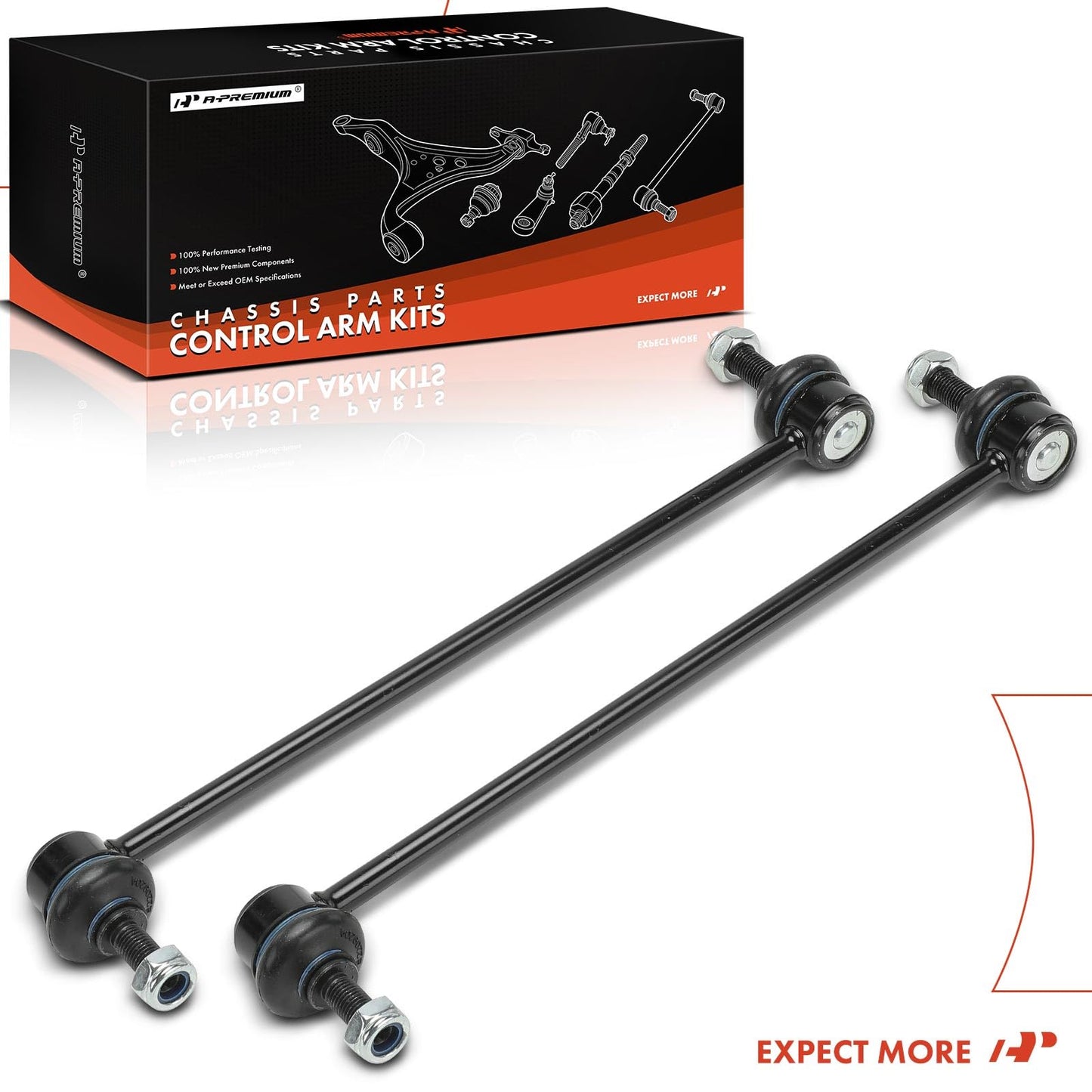 A-Premium Sway Bar Link Replacement for Fiat 500 2012-2019, Front Left and Right, A Set of 2