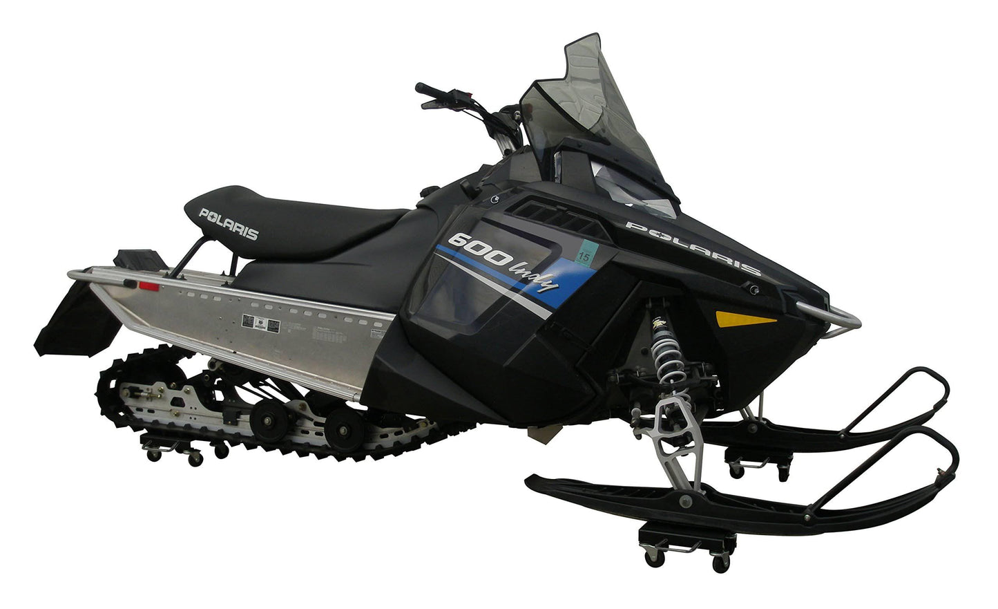 Stanz (TM) Heavy Duty 1500Lbs V-Slide Snowmobile Snow Mobile Dolly Set with Rubber Pad and Straps