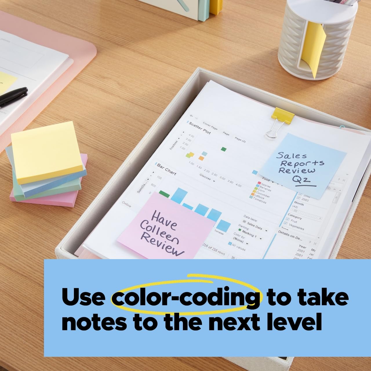 Post-it 100% Recycled Paper Super Sticky Pop-up Notes, 18 Sticky Note Pads, 3 in. x 3 in., Wanderlust Pastels Collection, New Year Organization or Second Semester School Supplies