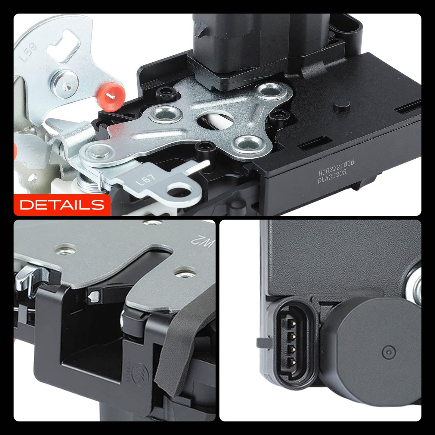 A-Premium Tailgate Rear Door Lock Latch Actuator Compatible with Chevrolet Trailblazer EXT & Buick Rainier & GMC Envoy XL XUV & Isuzu Ascender & Oldsmobile Bravada & Saab 9-7x, Trunk Latch # 15110511