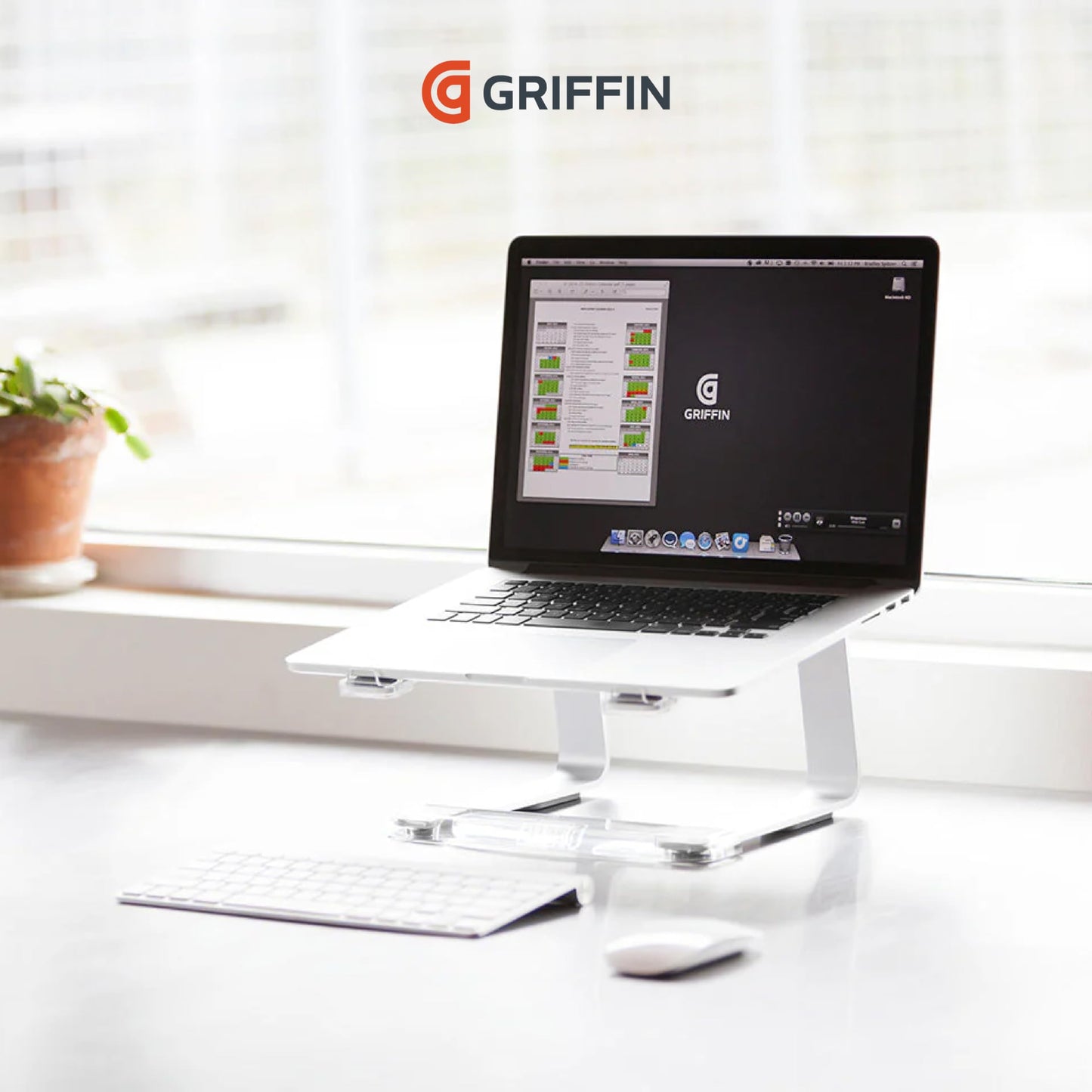 Griffin Desktop Charger/Cradle for Universal-Retail Packaging-Clear