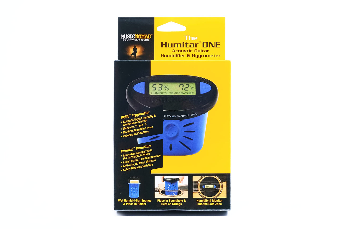 The Humitar ONE - Acoustic Guitar Humidifier & Hygrometer (MN311)