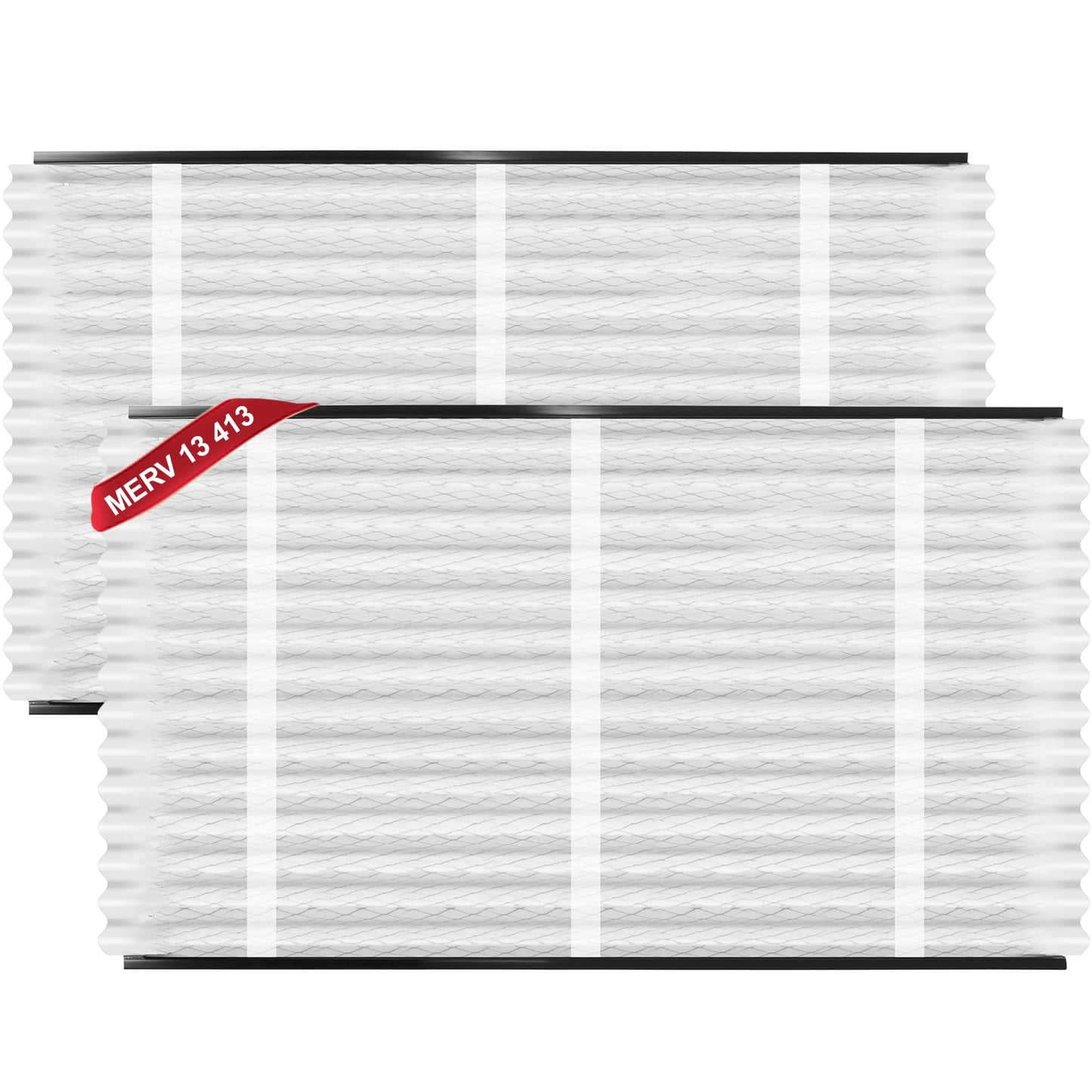 2 Pack 413 Replacement Filter Compatible with AprilAire 413 Whole House Air Purifiers Models 1410, 1610, 2140, 2410, 2416, 3410, 4400, or Space-Gard 2400, MERV 13 Furnace Filter 16x25x4