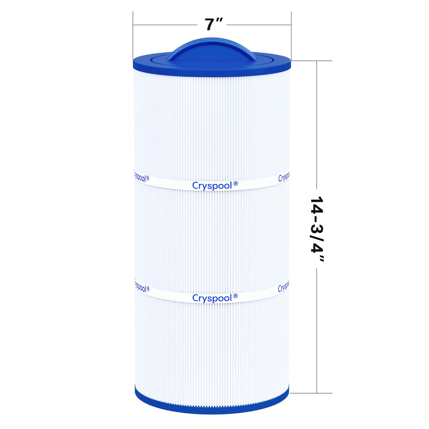 Cryspool 07043 Filter Compatible with Caldera 75, C-7375, 1019301, 73531, PCD75N, FC-3964, 75 Sq. Ft Spa Filter Cartridge, 1 Pack