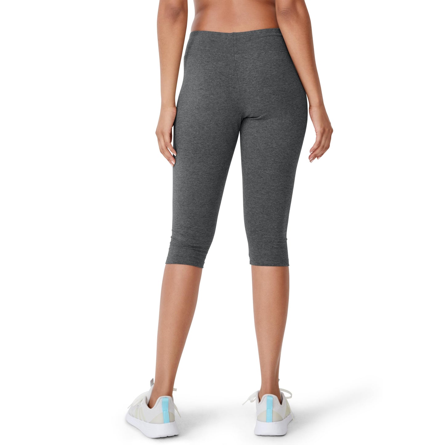 Jockey Women's Activewear Cotton Stretch Judo Legging, Charcoal Grey Heather, L