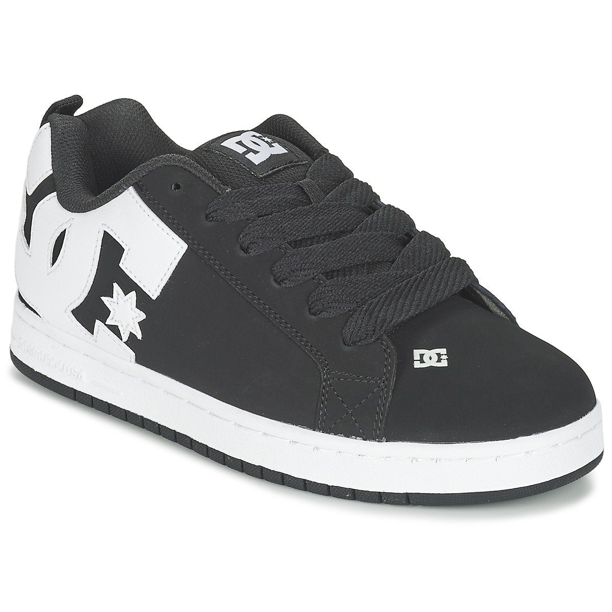 DC Men's Court Graffik Sneaker, Black, 11 M US