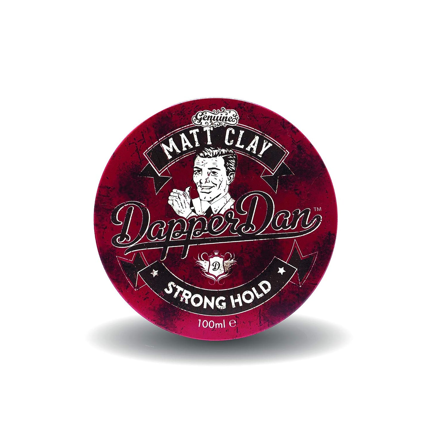 Dapper Dan Matt Clay, Strong Hold Matt Finish Mens Hair Styling Product, 2 x 100ml