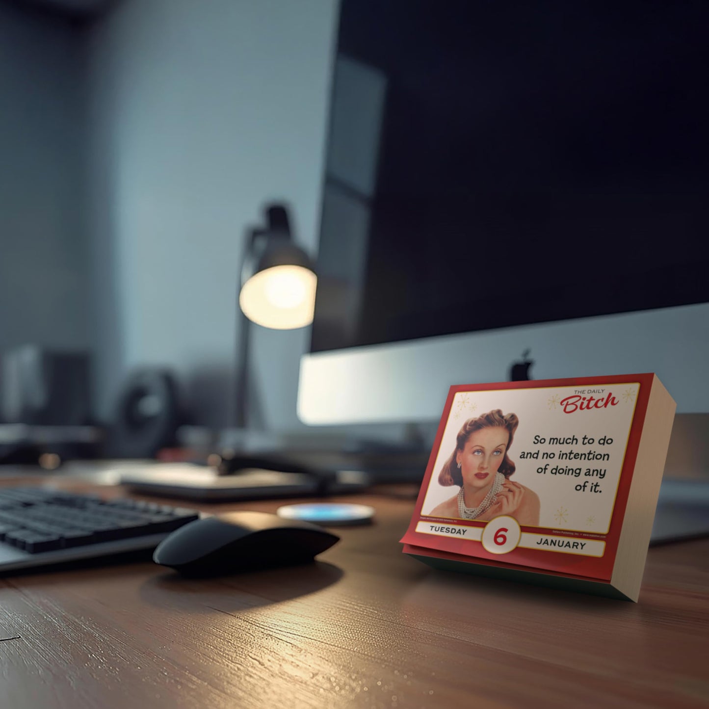 The Daily B 2026 Daily Desk Calendar: Boxed Page-a-Day Humor Calendar with Sarcastic Quotes, Bold Attitude & Snarky Sayings