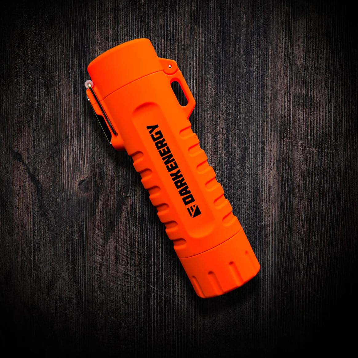 Dark Energy Plasma Lighter - Rechargeable Mini Flashlight - Camping Essentials (Orange)