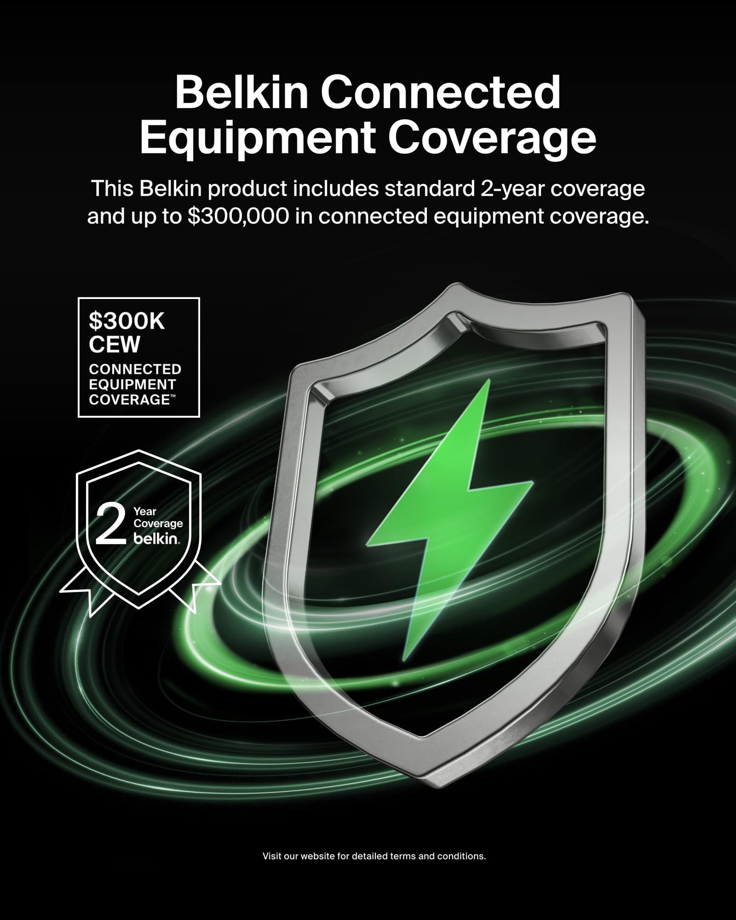 Belkin 12-Outlet Power Strip Surge Protector with 10-Foot Cord and Telephone, Ethernet, Coaxial Protection,BE112234-10, Black