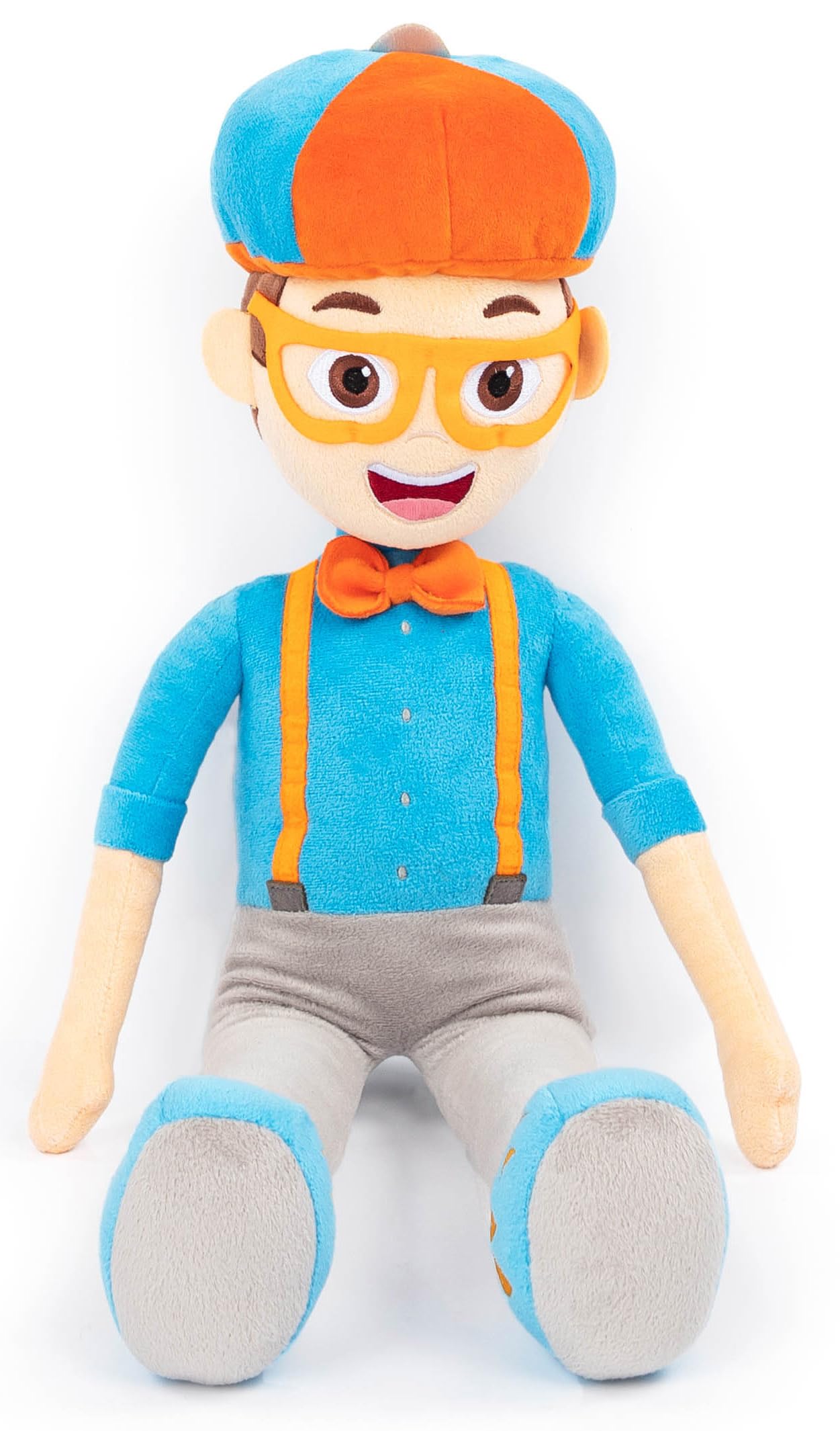 Blippi Plush Pillow Buddy - Super Soft Kids Character Pillow - Polyester Microfiber, 24 Inches