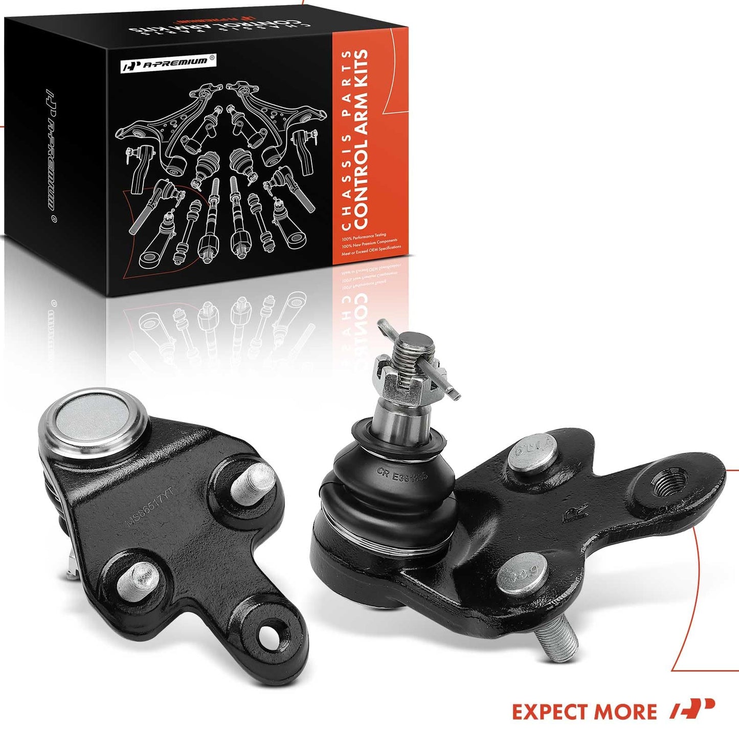 A-Premium 2 x Front Lower Ball Joint, Compatible with Toyota Highlander 2008-2020, Sienna 2011-2020, Venza 2009-2016 & Lexus RX350 2010-2022, RX350L 2018-2022, RX450h 2010-2022, RX450hL 2018-2022