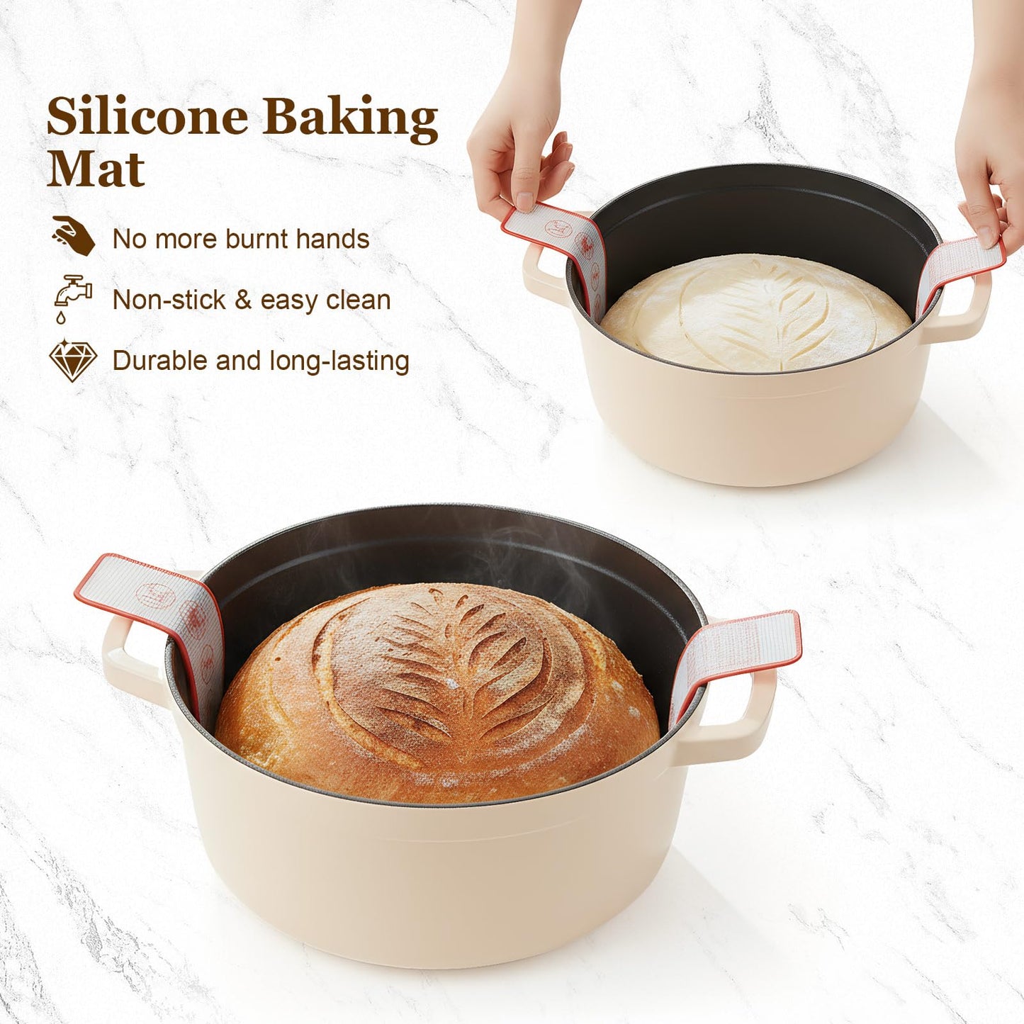 SHANNA Sourdough Starter Kit, Banneton Proofing Basket, 9pcs Sourdough Bread Starter Kit, sourdough tools with Sourdough Jar, Dough Whisk, Bread Lame, Scraper, Sling