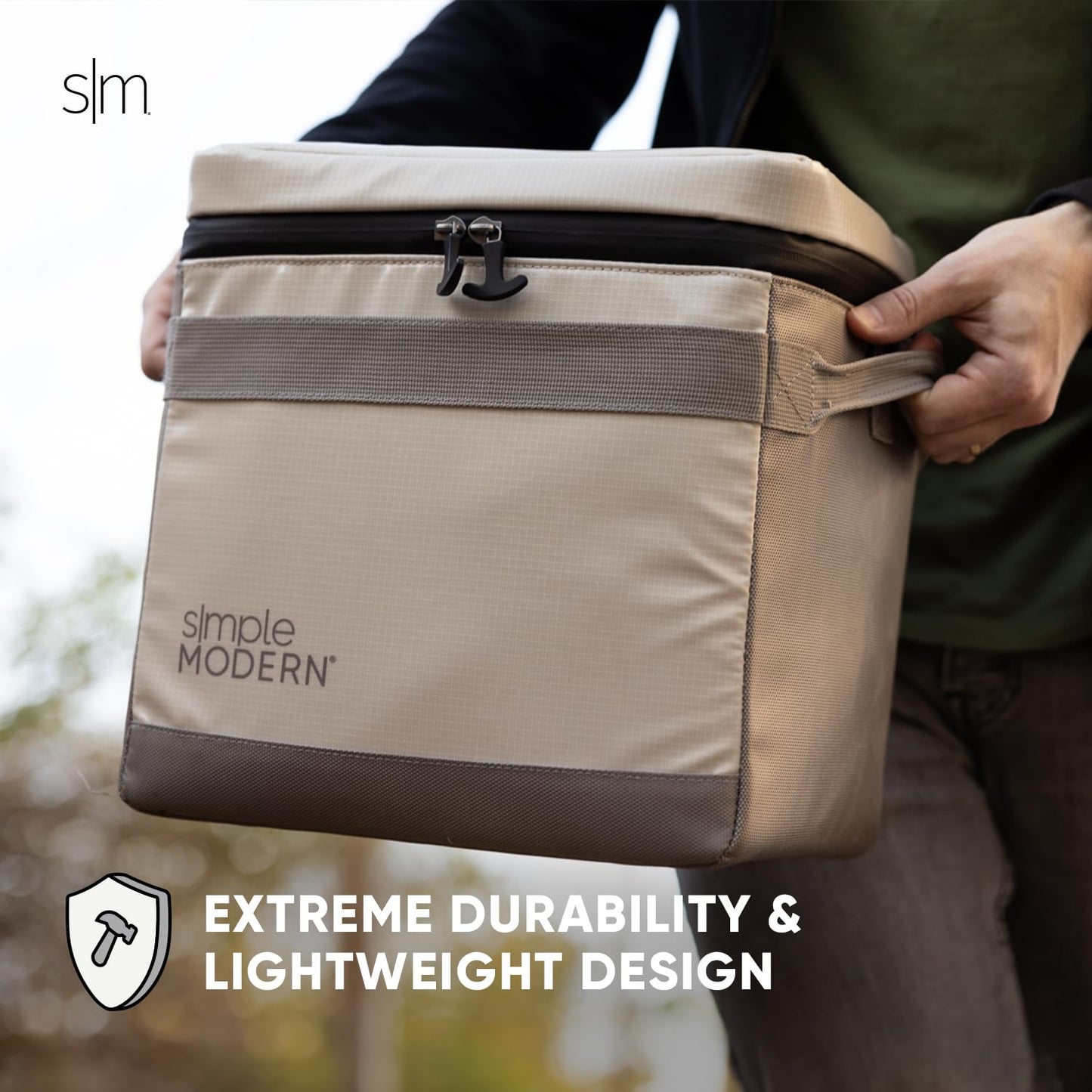 Simple Modern Day Cooler for 12 Cans | Soft Cooler Bag Insulated Ice Chest with Carrying Strap & Handle | Lunch Box for Travel, Camping, Work, Beach, Picnic, Game Day | 11 Liter | Navy