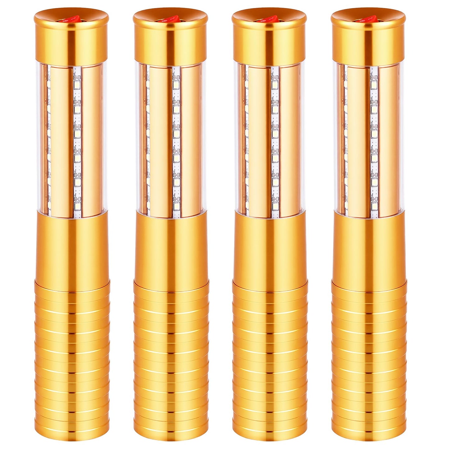 LED Strobe Baton Light Led Bottle Service Lights Bright Rechargeable Champagne Bottle Handheld Light Topper for Bar Nightclub Wedding Party Concert,Golden