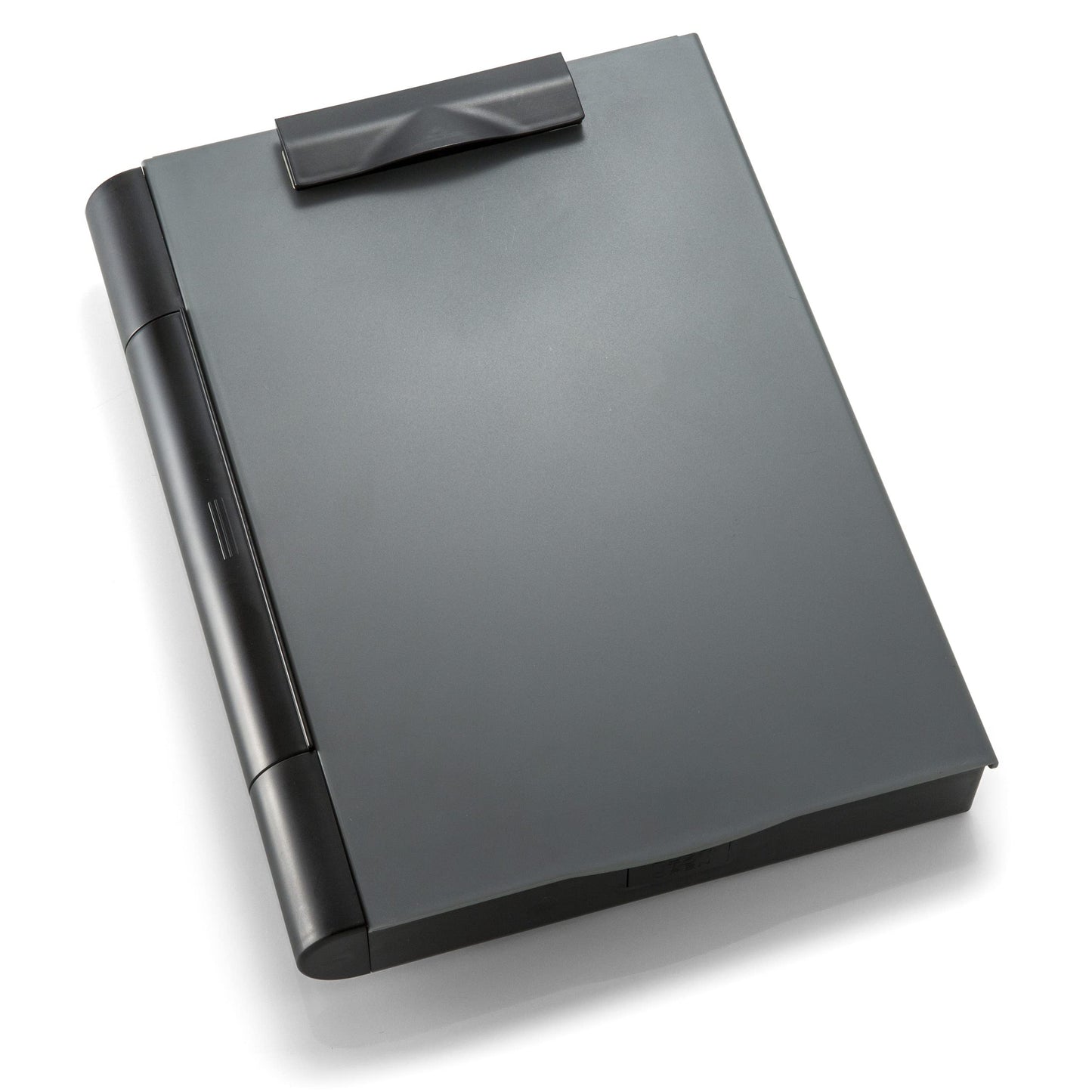 Officemate Recycled Double Storage Clipboard/Forms Holder, Plastic, Gray/Black (83357)
