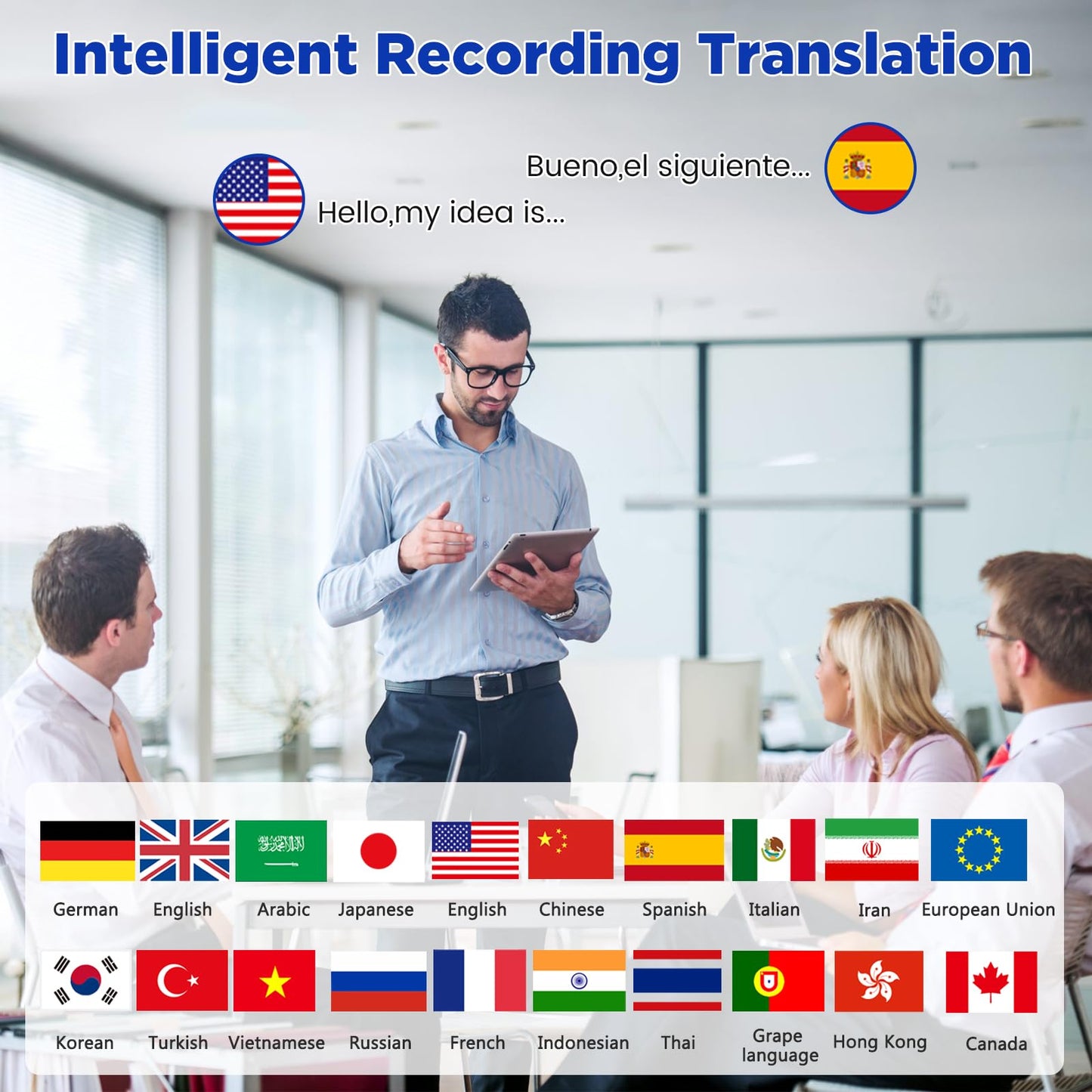 Scan Translator Pen, 112 Language Translator Pen,Reading Pen for Dyslexia, Text Extract Scanner, OCR Scanning Device, Instant Voice Translator for Study, Travel, Business