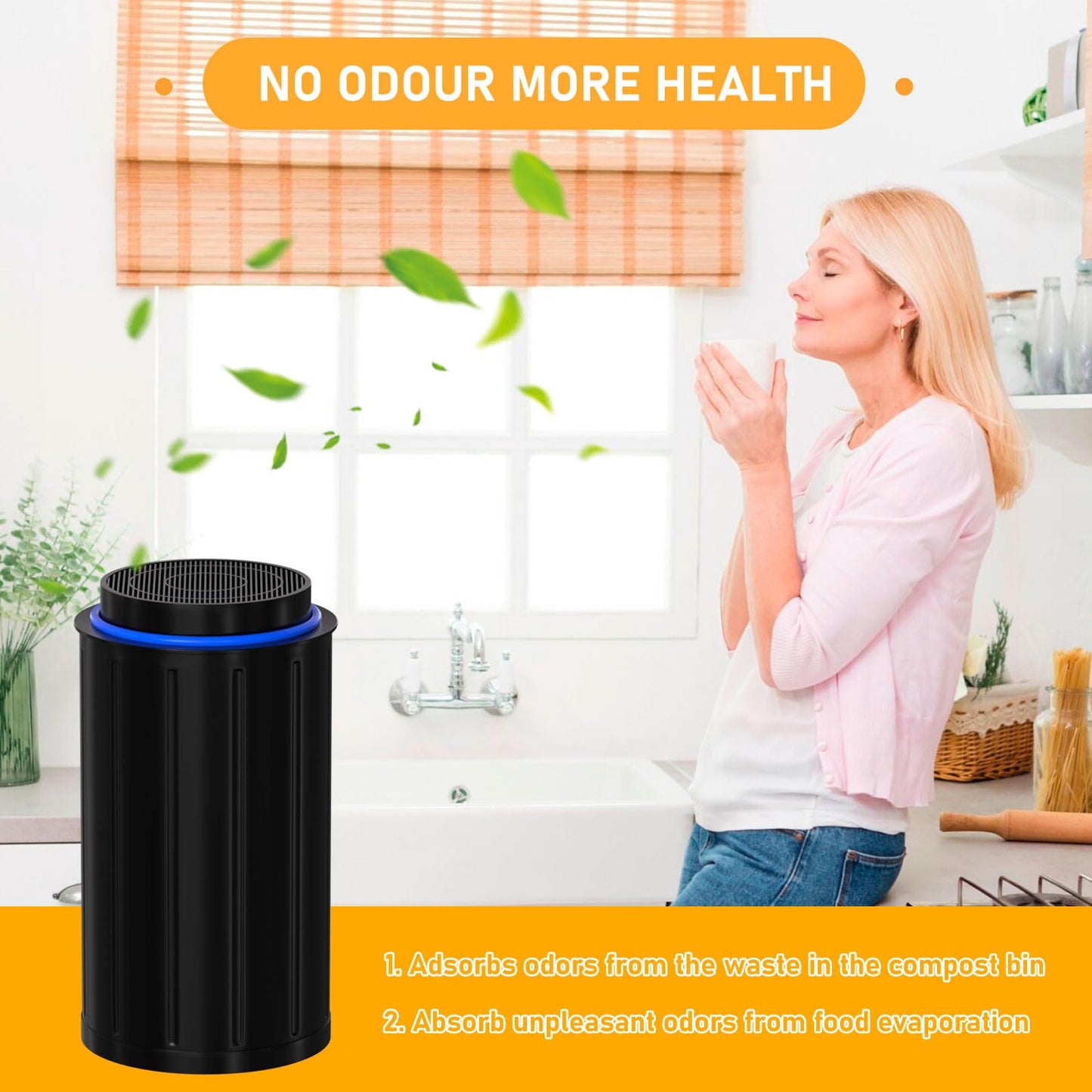 Allisfresh FC-50 Replacement Filters Compatible with Vitamix FoodCycler FC-50 and and FC-30 models, with Activated carbon filters, 4 pack