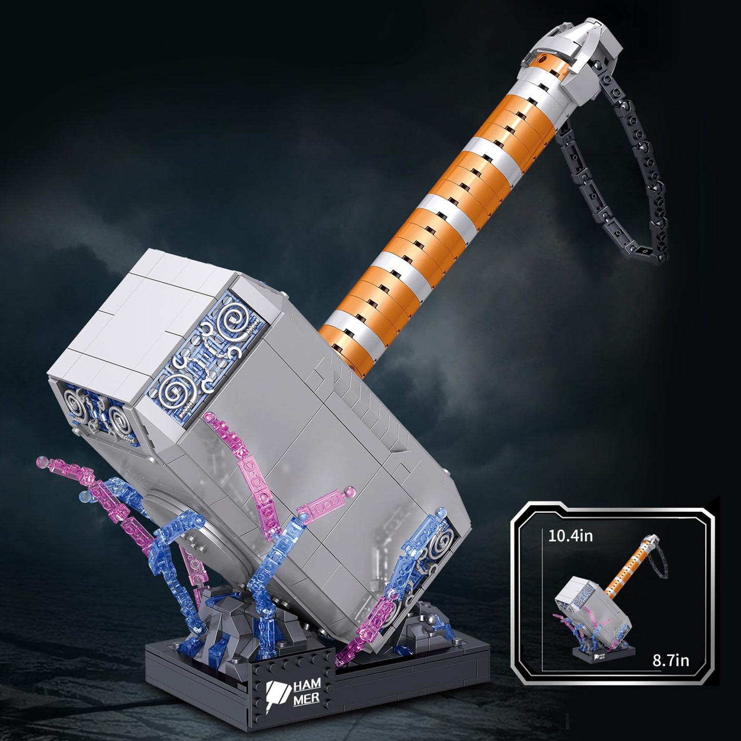 975PCS Battle Hammer Building Blocks- Unique Structure for 6+ Year Olds, Great Building Toys with Commemorative Value Toys