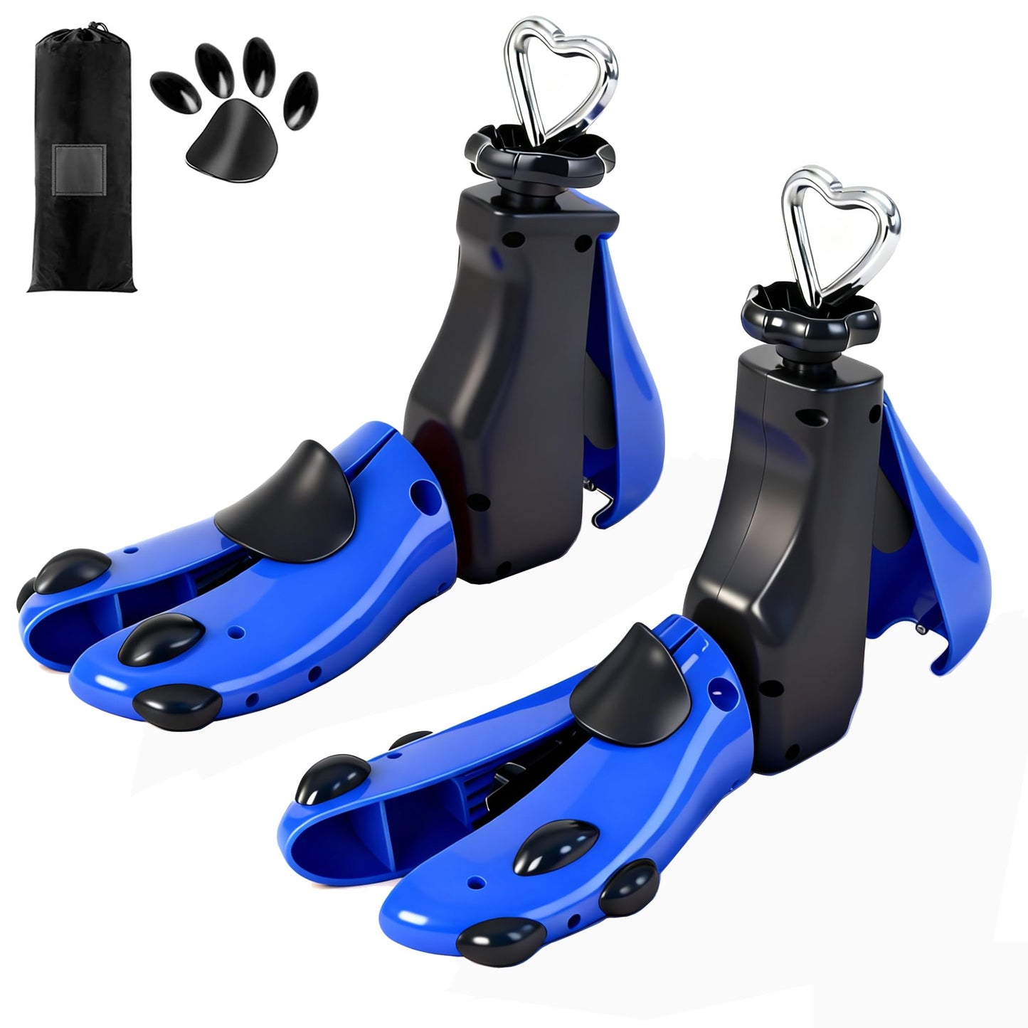 OPATER Shoe Stretcher Men Women Boot Stretcher Adjustable Width and Length Widener Expander Wide Feet Shoe Stretcher (2PCS(Men's 8-13, Women Size 9-14) Blue)