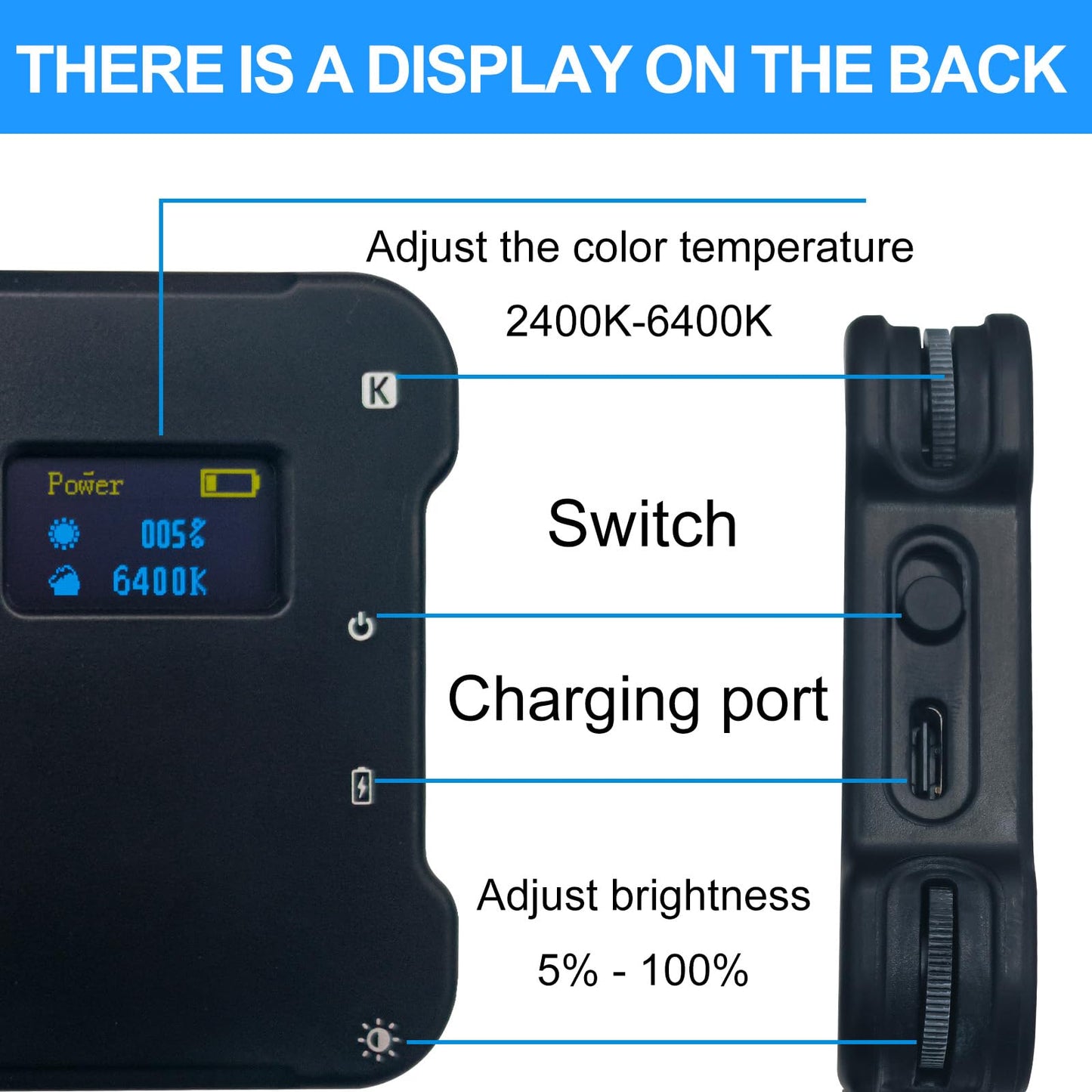 Nevixtal Tattoo Equipment and Supplies,Tattoo Artist Gifts,Selfie Light and Circular Polarizer Filter,Tattoo Accessories with Front & Back Clip Take Photos to Show The True Effect of The Tattoo.