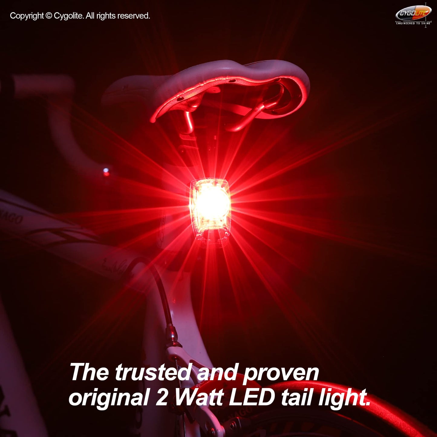 Cygolite Hotshot 2-Watt USB Rechargeable Taillight with USB Cable