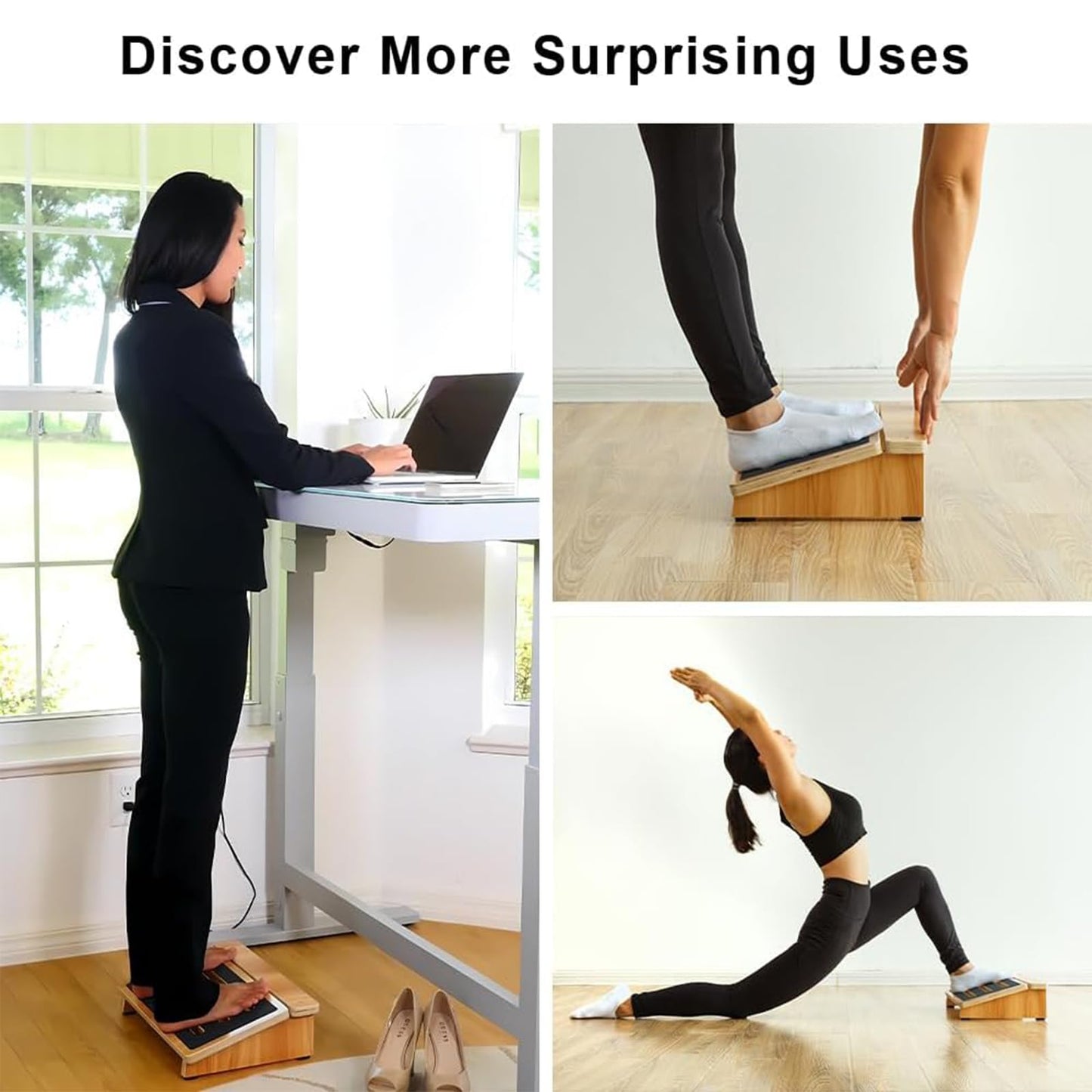 StrongTek Ergonomic Foot Rest Support, Under Desk Footrest, Non-Slip Foot Stool, 4" High, Improve Posture, Reduce Fatigue & Pain, 300lbs Capacity, Ideal for Office & Gaming, Enhance Health and Comfort