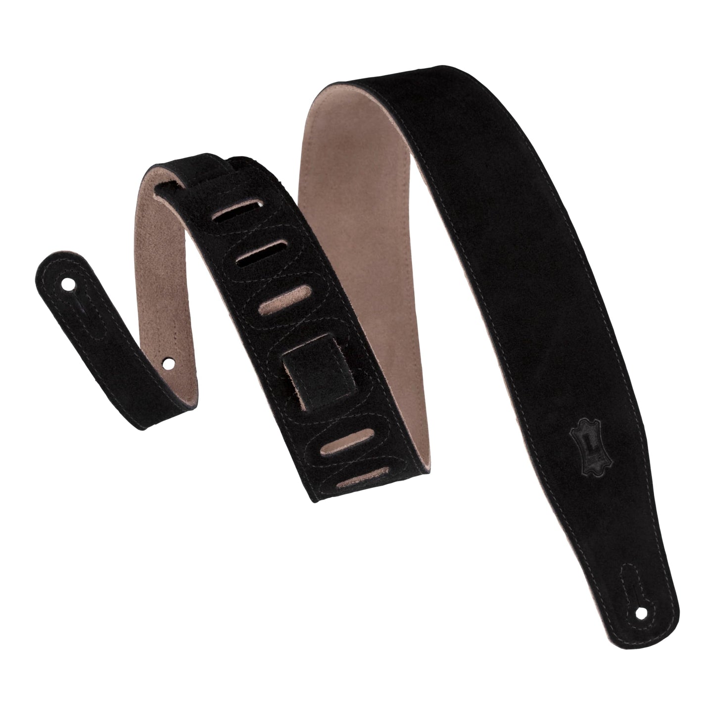 Levy's Leathers MS26-BLK 2.5-inch Suede-Leather Strap,Black