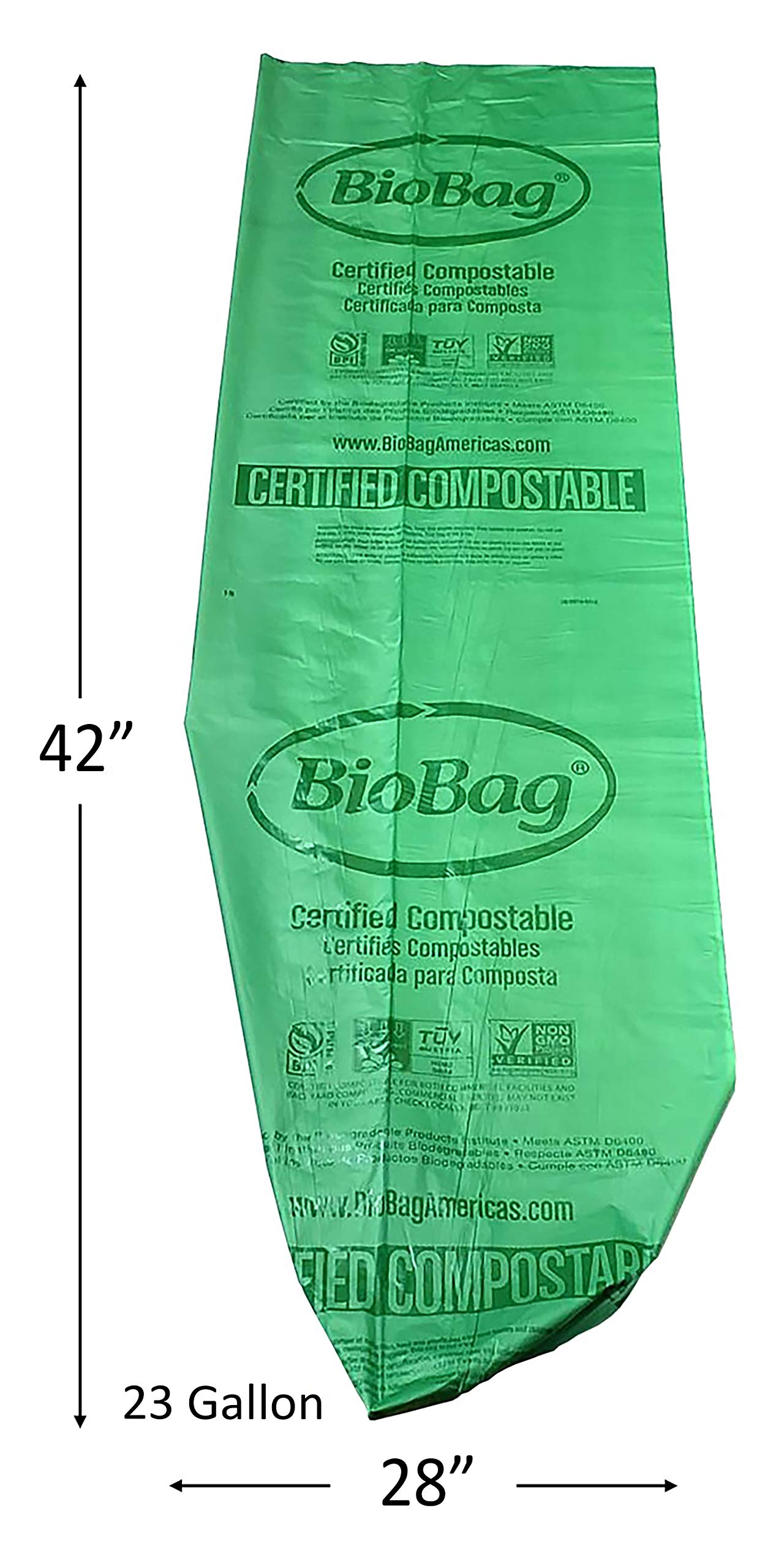 BioBag 23 Gallon Compostable Liner, 120 Bags