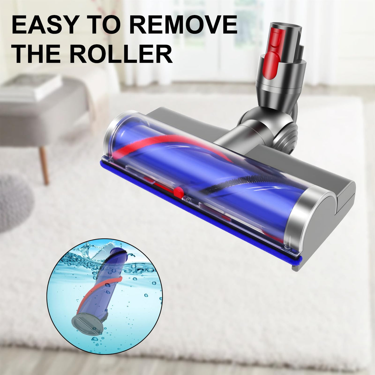 LHCOEEO LED Brush Head Replacement for Dyson V7 V8 V10 V11 V15 Vacuums