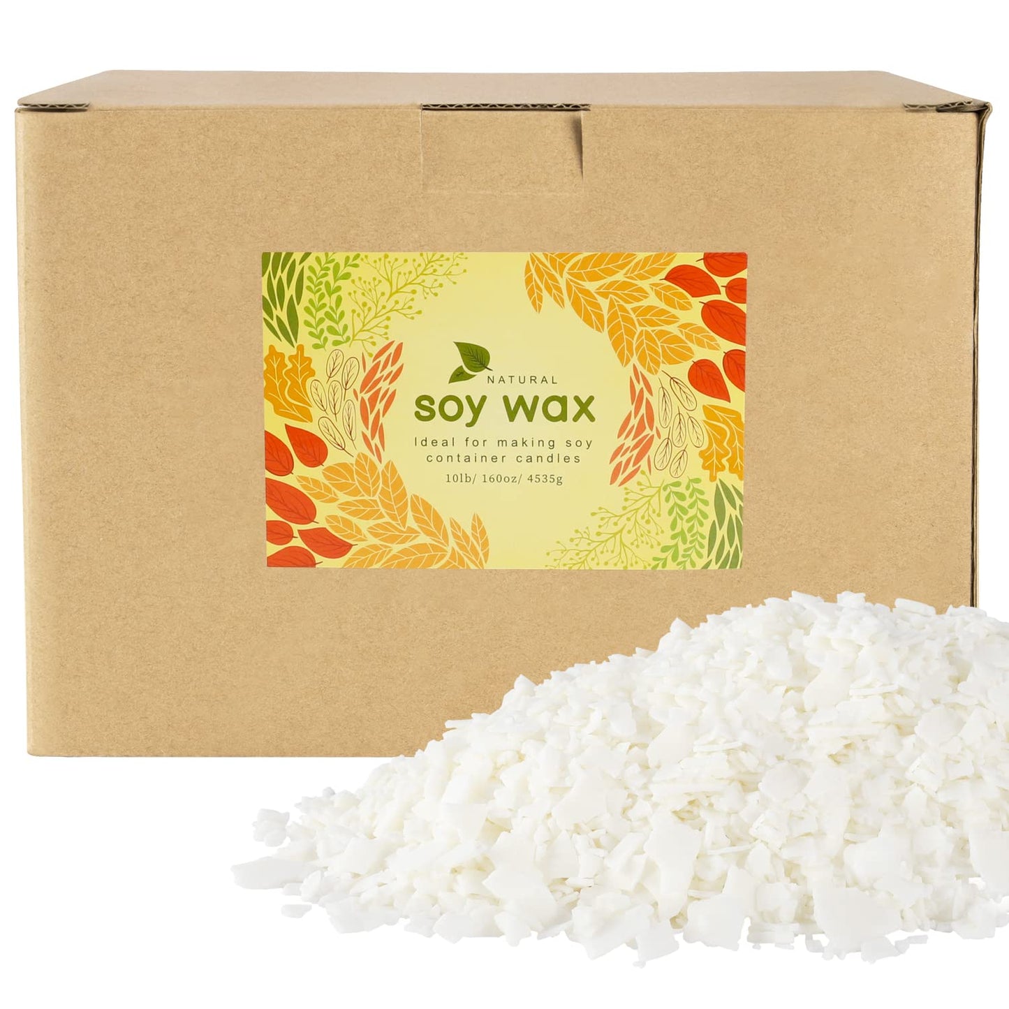 CLTNIKET 10 lb Soy Wax DIY Candle (Flakes & Soft),Natural Soy Wax Candle