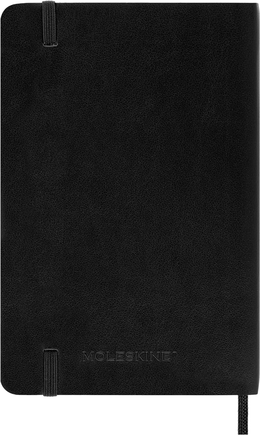Moleskine Classic 12 Month 2025 Daily Planner, Soft Cover, Pocket (3.5" x 5.5"), Black, 400 pages