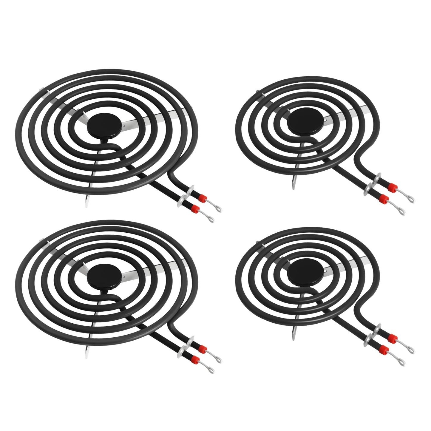 Stove Element Replacement MP22YA Compatible with Whirlpool, Kenmore, Maytag & Amana Electric Stove Burners – Includes 2x 6inch MP15YA & 2x 8inch MP21YA Stove Coil Replacements(4 Pack)