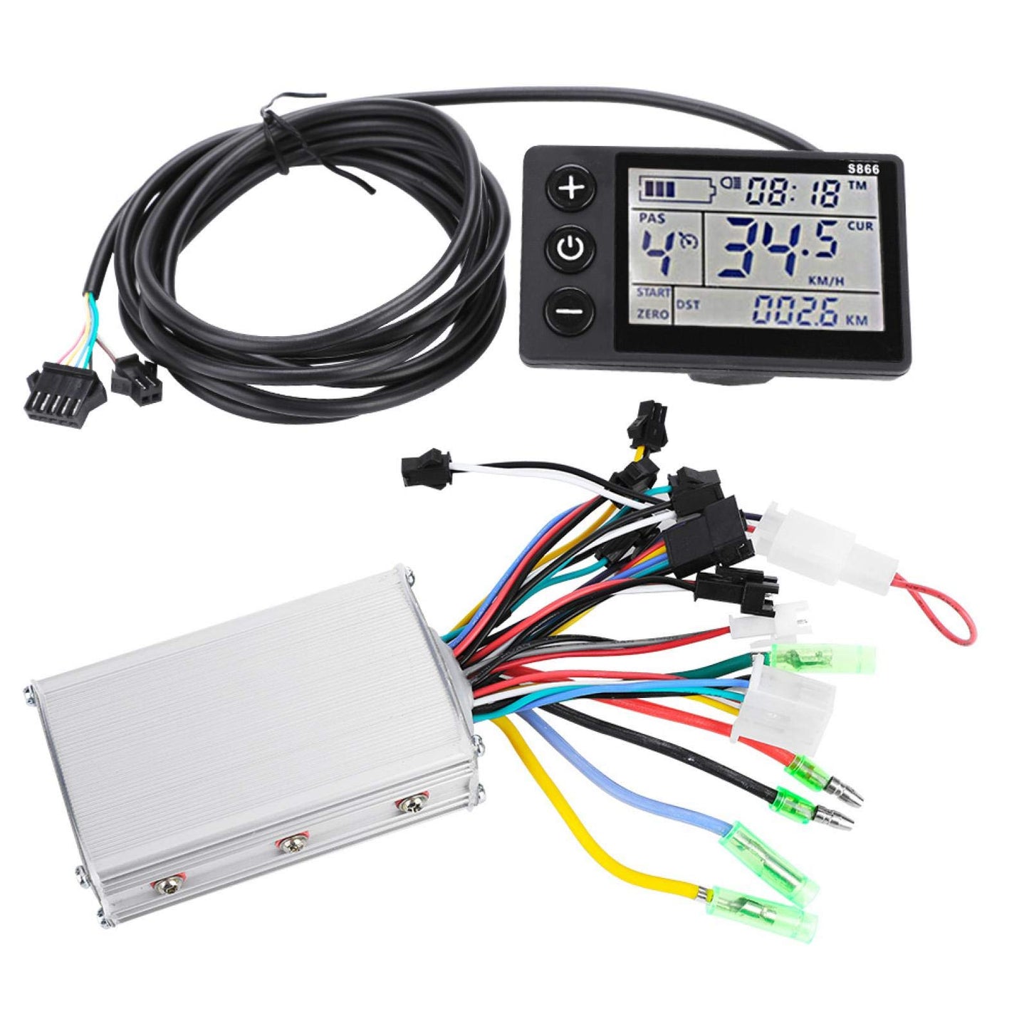 Scooter Motor Controller, 24V‑48V Motor Brushless Controller, Rainproof Waterproof Plastic+Metal for Electric Scooter Electric Bicycle(36V/48V 350W)