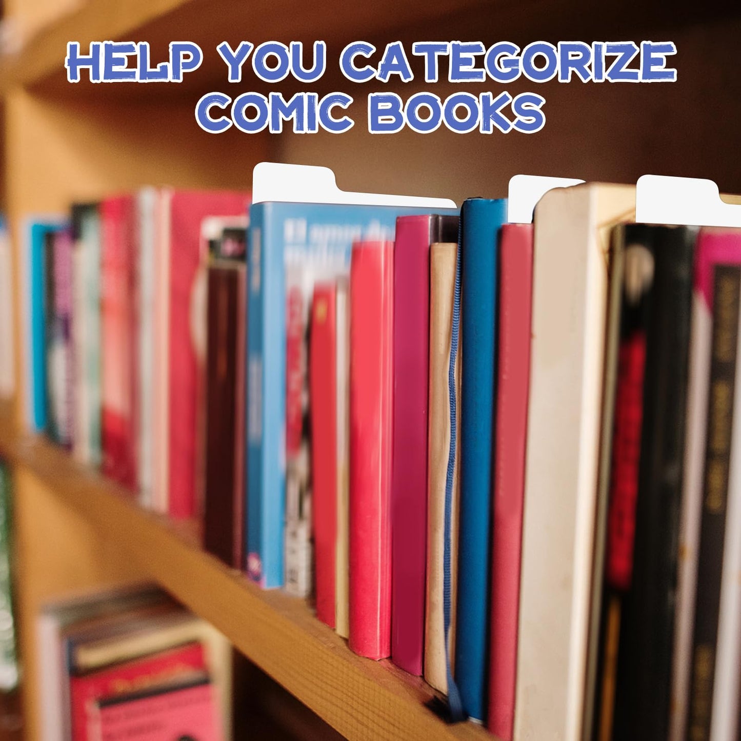 120 Pcs Comic Book Dividers with Tab, 11.25 x 7.25 Inches Thick Cardboard Cards for Comic Book Storage Boxes