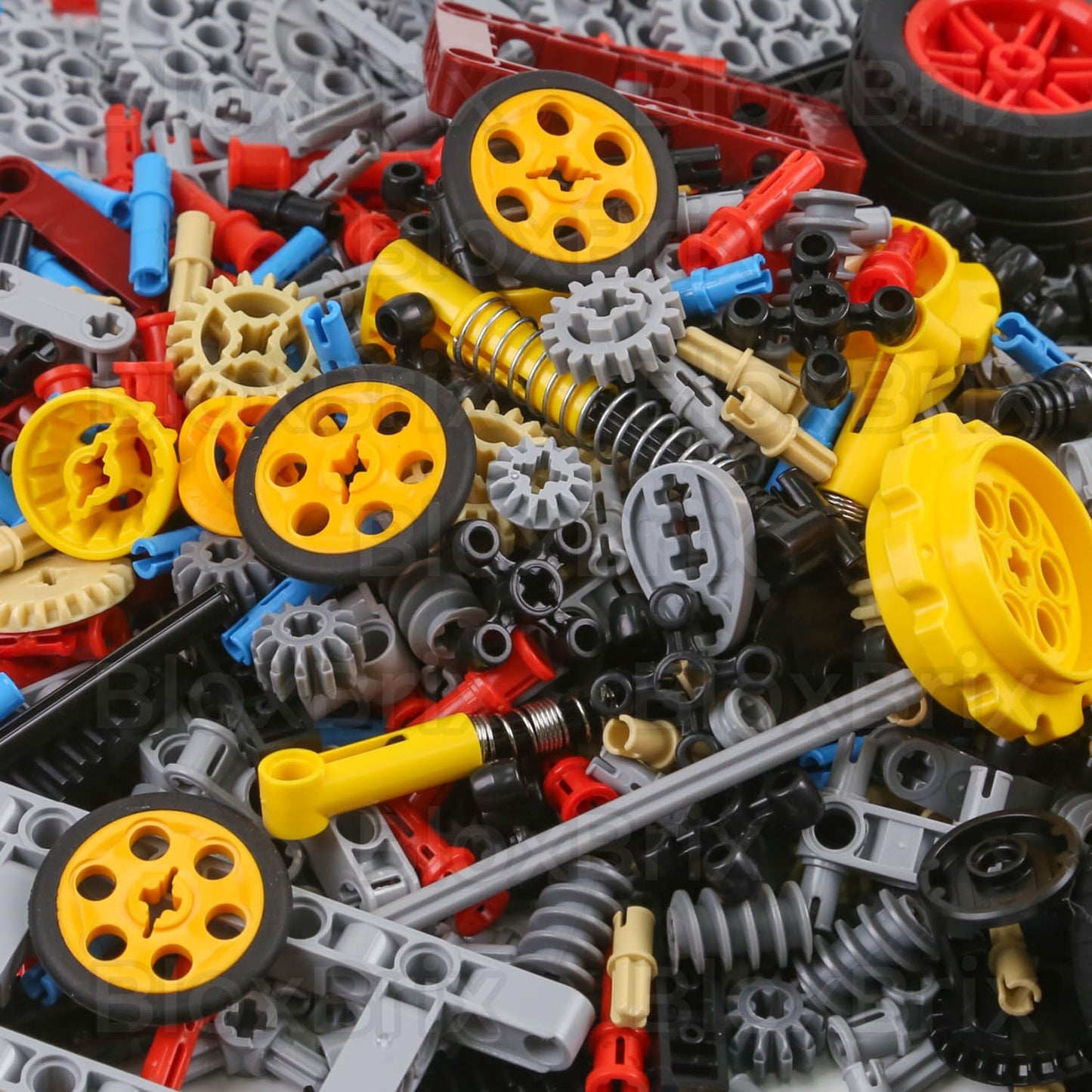 852 Pcs Engine Kit Wheels Chain Link Frame Joints Differential Pins-Gears-Axles Shock-Absorber,MOC Parts for Toy Building Sets Applicable to Mainbrands-Technical-Parts