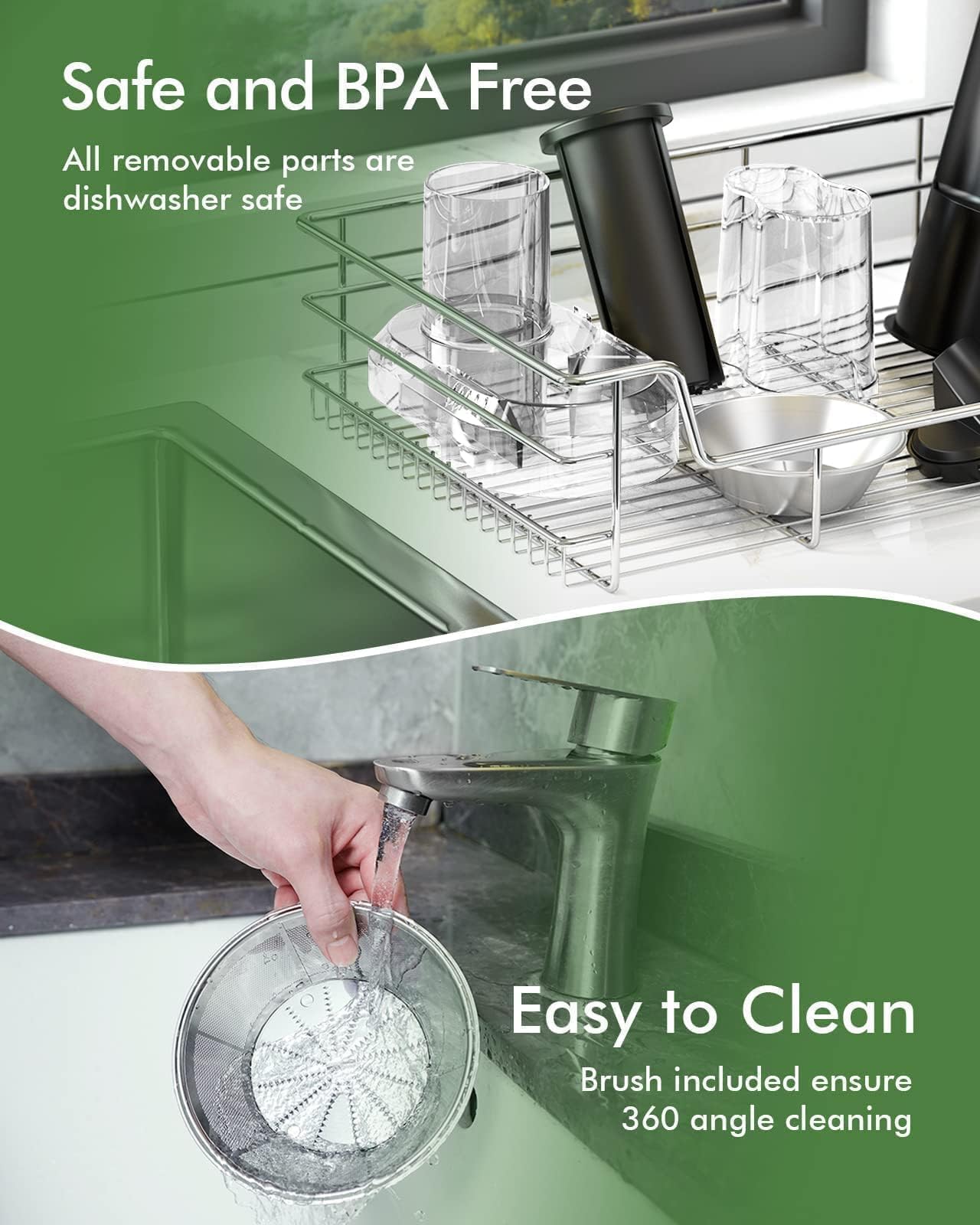 Juicer Machines, SiFENE Compact Centrifugal Juicer Extractor, Juice Maker for Vegetable and Fruit with 3-Speed Setting, Non-BPA, Easy to Clean, Black