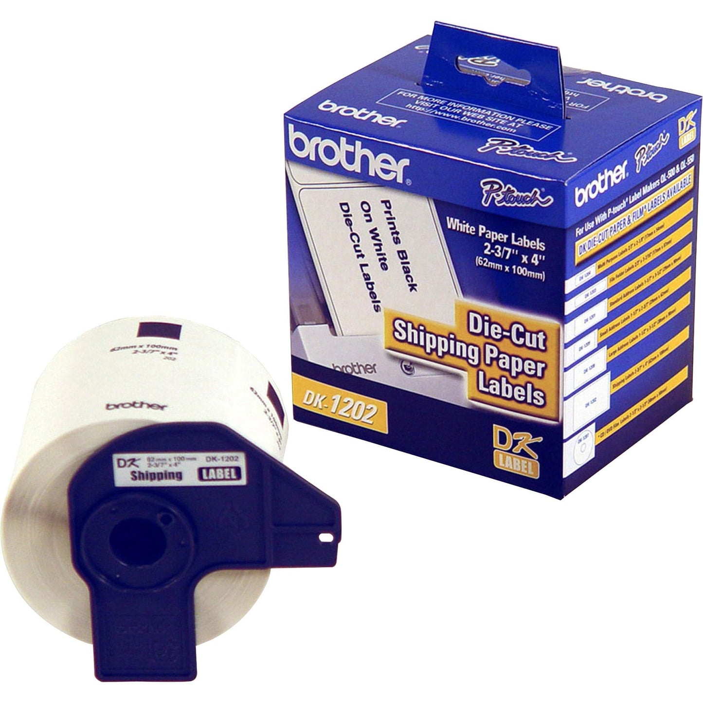 Brother DK-1202 White Paper Shipping Labels for QL Label Printers