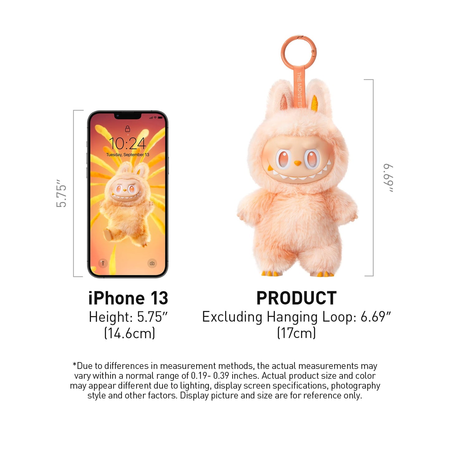POP MART THE Monsters Big into Energy Series-Vinyl Plush Pendant Blind Box, Blind Box Figures, Random Design Action Figures Collectible Toys Home Decorations, Single Box