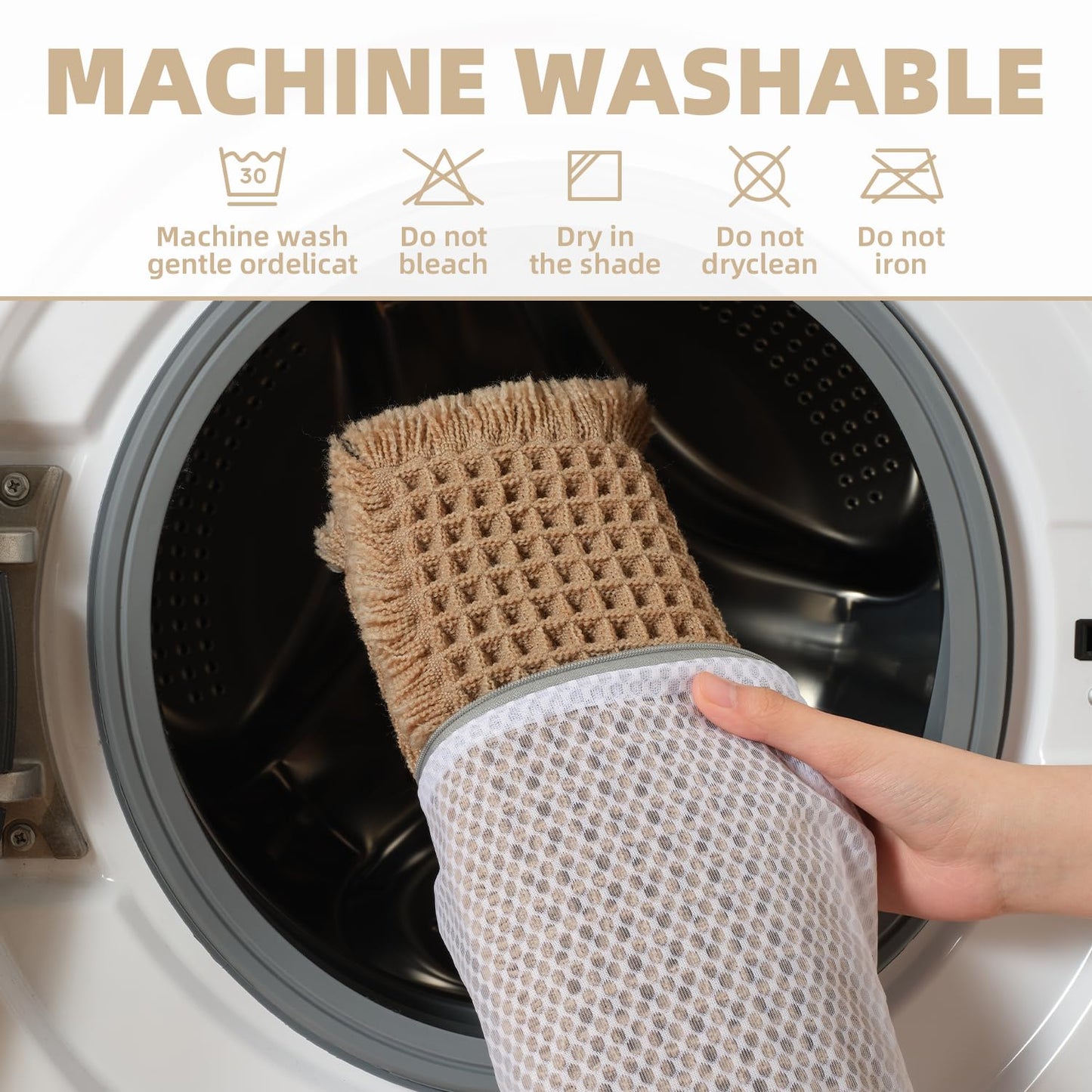 Upgraded Waffle Bathroom Runner Rug, Super Absorbent Bath Mats Non Slip Washable Long Bathroom Mat Ultra Soft Bath Runner Rugs for Hallway Entryway Bedroom Laundry Room Sink, 2'x 4', Brown