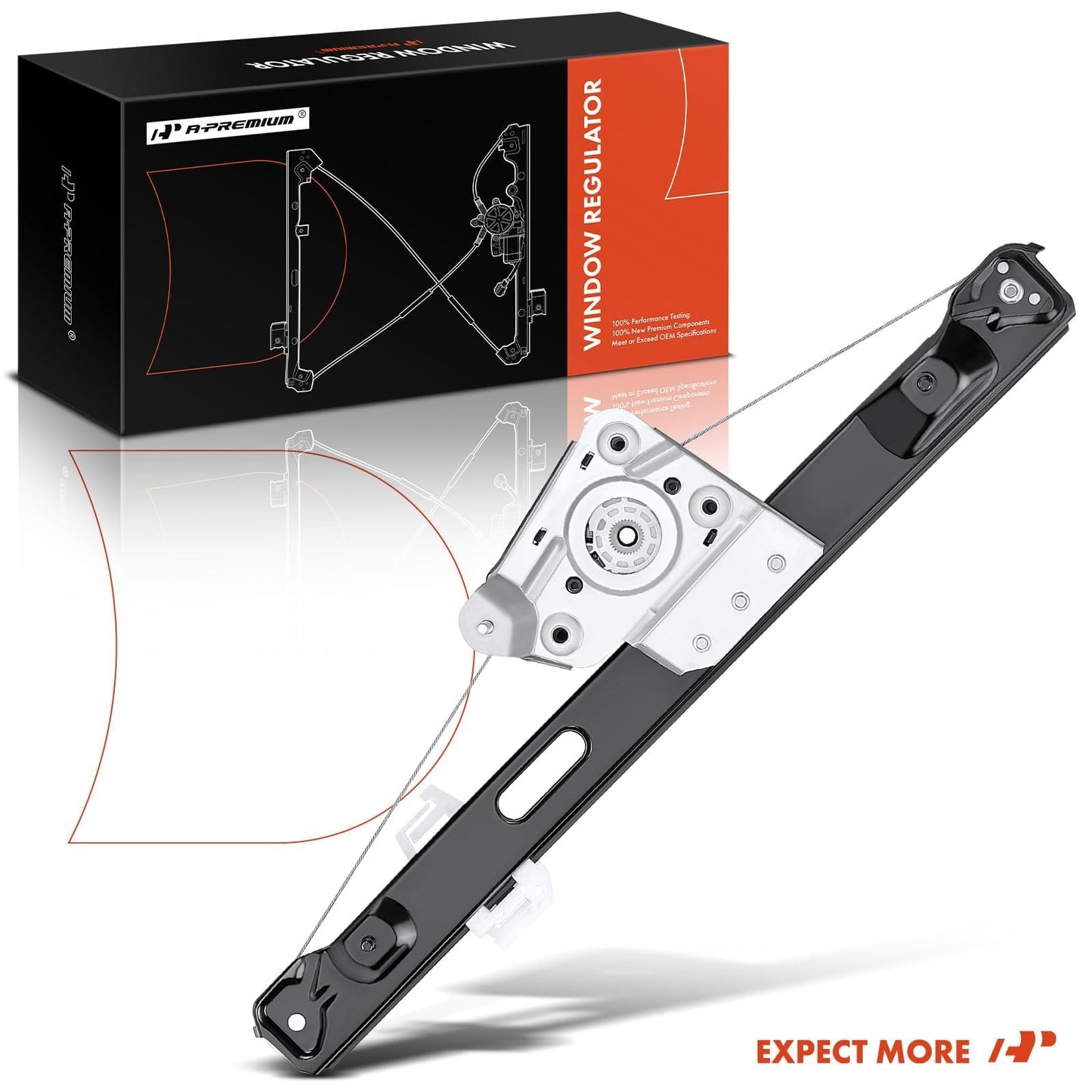 A-Premium Power Window Regulator without Motor Replacement for BMW E90 E91 323i 325i 328i 330i 335i M3 Rear Left Driver Side
