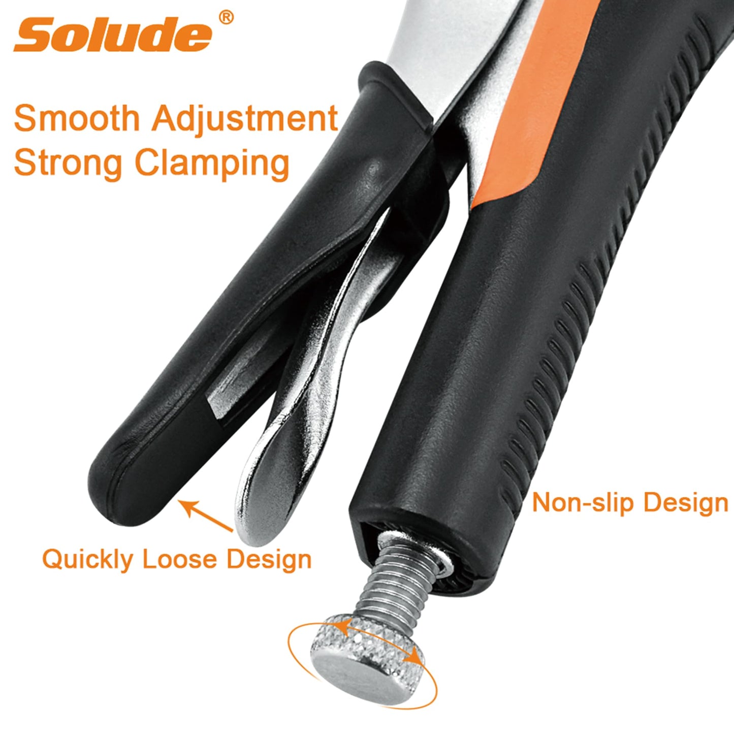 6-Inch C-Clamp Locking Pliers,Heavy Duty Vise Grip Welding Clamp with Swivel Pads for Woodworking,Home,Metalworking,Auto Repair(6 Pack)