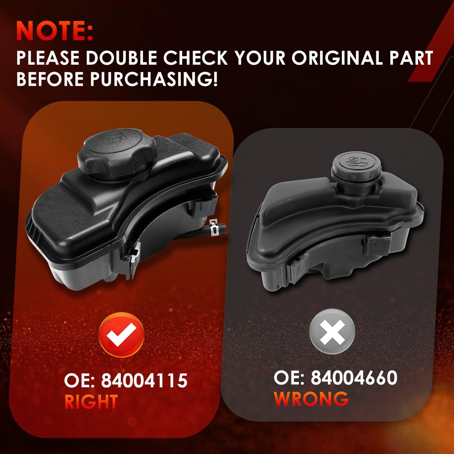 84004115 Fuel Gas Tank with Lawnmower Gas Cap Engine Fuel Tank | Compatible with Briggs & Stratton | Replace#: 594112