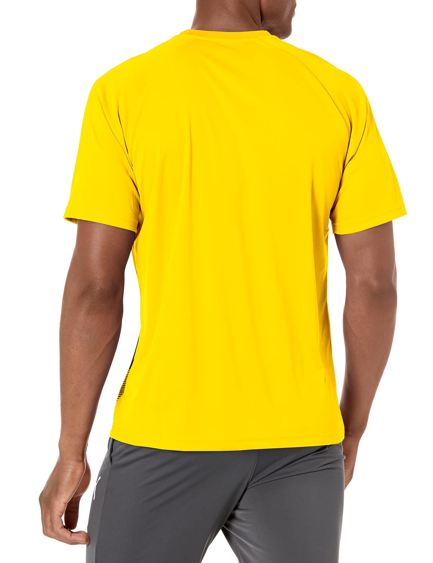 PUMA Men's Teamliga Jersey, Cyber Yellow/Black, Large