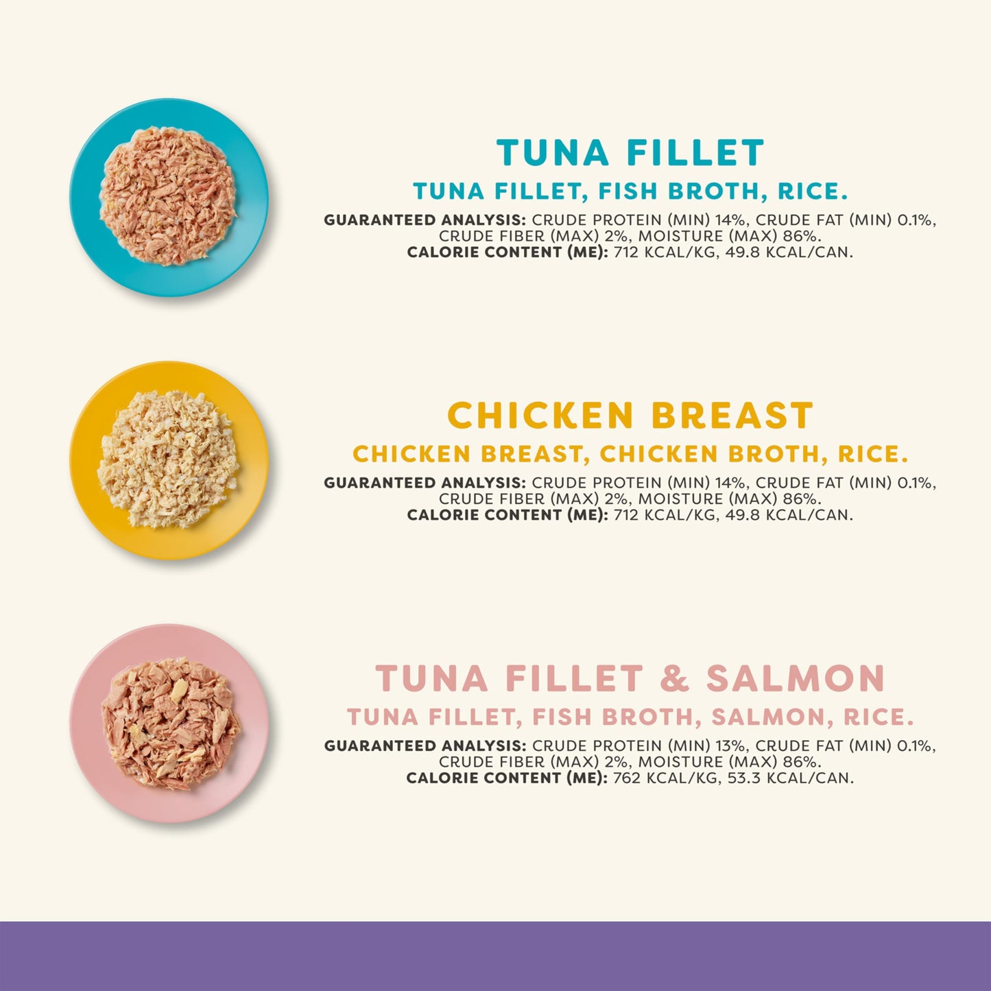 Applaws Natural Wet Canned Cat Food, Limited and Natural Ingredients, High Protein with No Artificial Additives, Variety Pack in Broth (16 x 2.47oz Cans)
